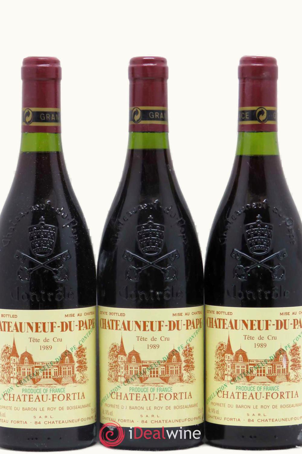 Fortia Tête de Cru Châteauneuf-du-Pape Rhône, 1989