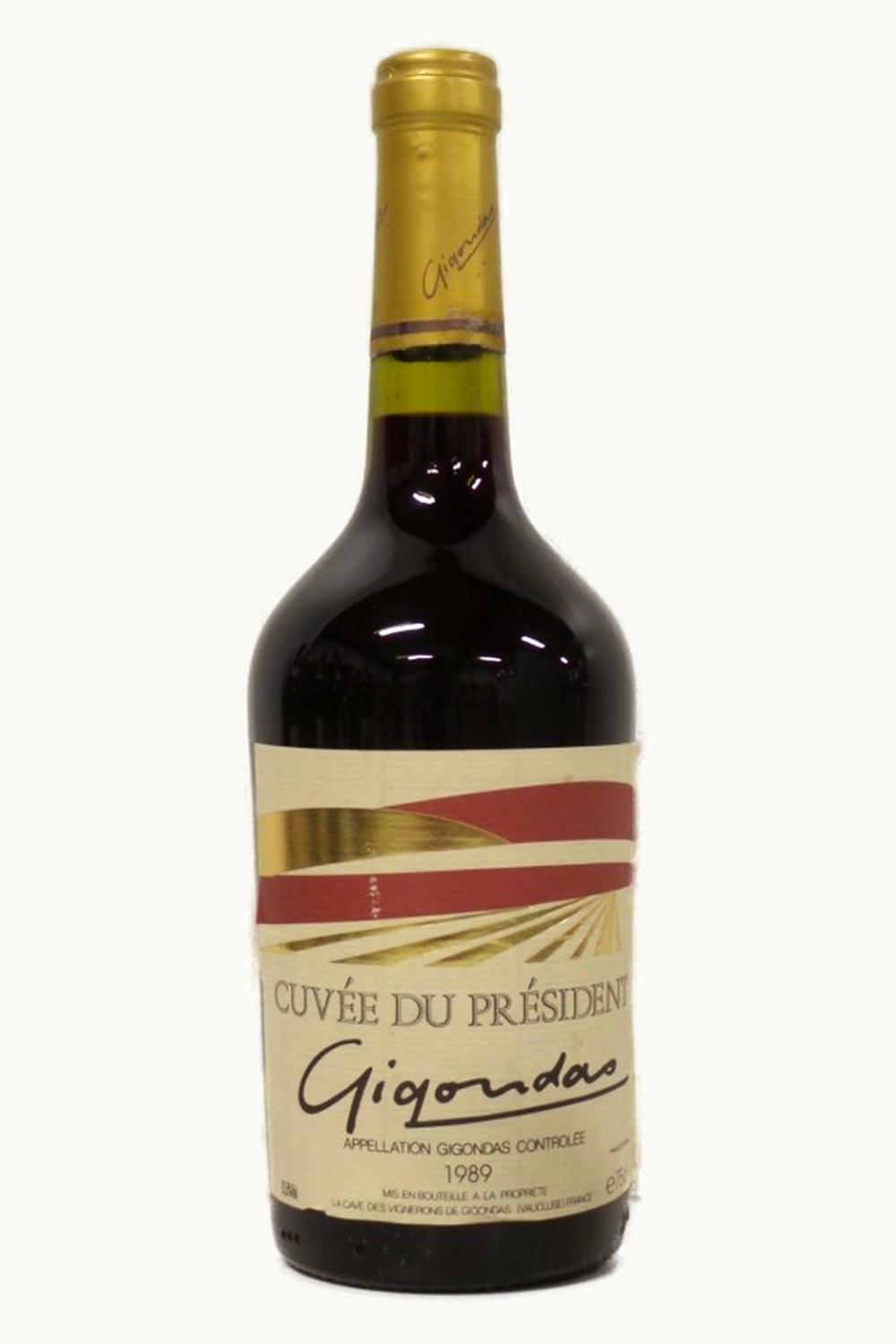 La Cave de Vignerons La Cave de Vignerons Cuvée du Président Gigondas Rhône, 1989