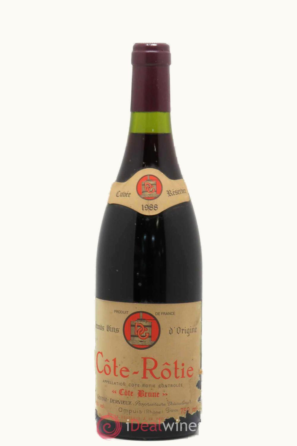 Marius Gentaz Dervieux Marius Gentaz Dervieux Brune Côte-Rôtie Rhône, 1988