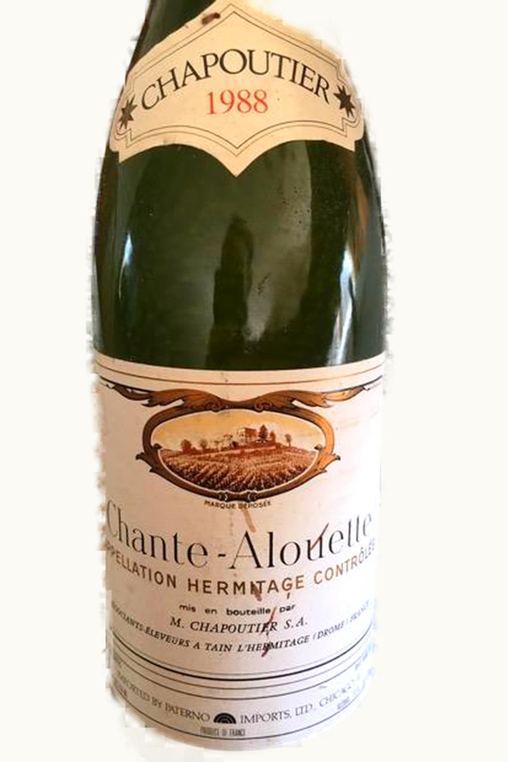 M. Chapoutier M. Chapoutier Chante-Alouette Hermitage Rhône, 1988