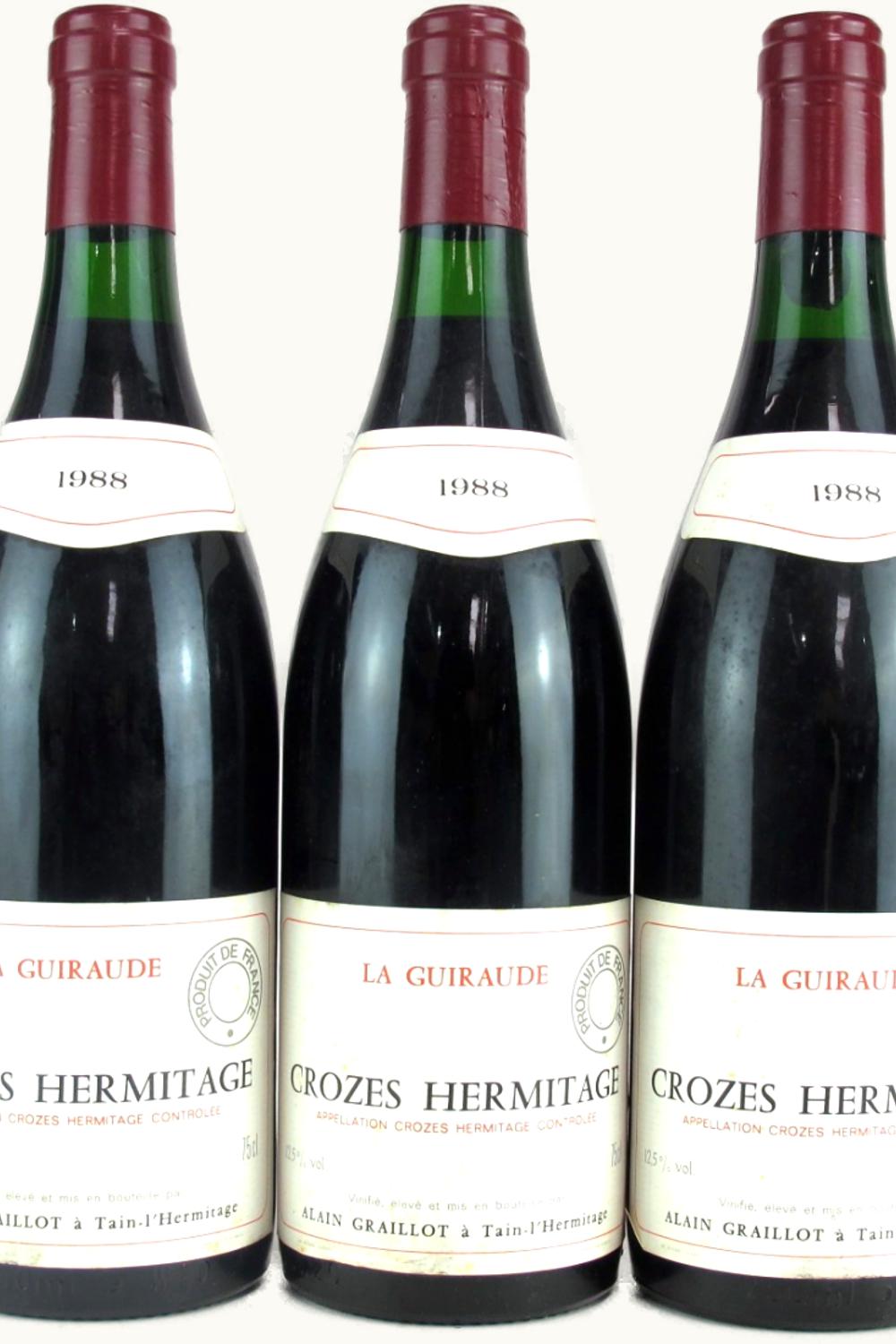 Domaine Alain Graillot Domaine Alain Graillot La Guiraud Crozes-Hermitage Rhône, 1988