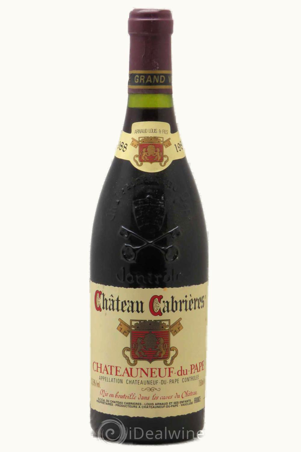 Château Cabrières Château Cabrières Châteauneuf-du-Pape Rhône, 1988