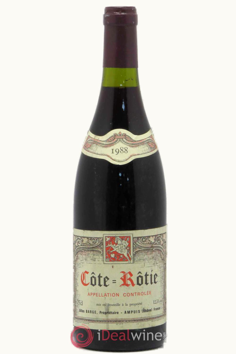 Domaine Barge Domaine Barge Côte-Rôtie Rhône, 1988