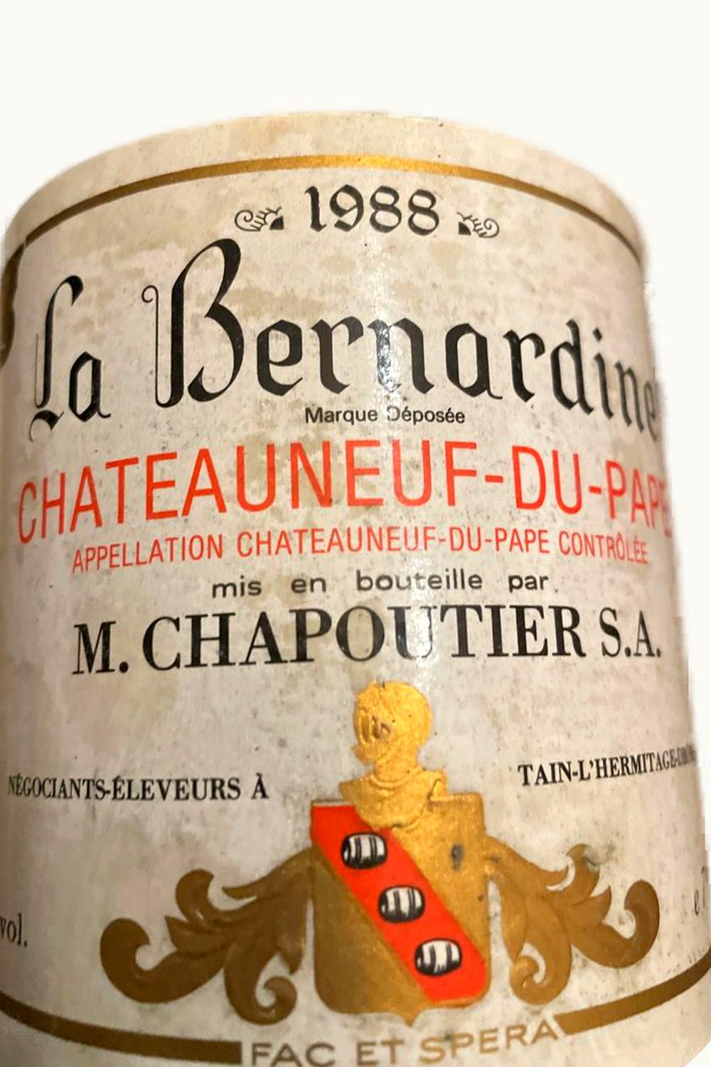 M. Chapoutier M. Chapoutier Châteauneuf-du-Pape Rhône, 1988