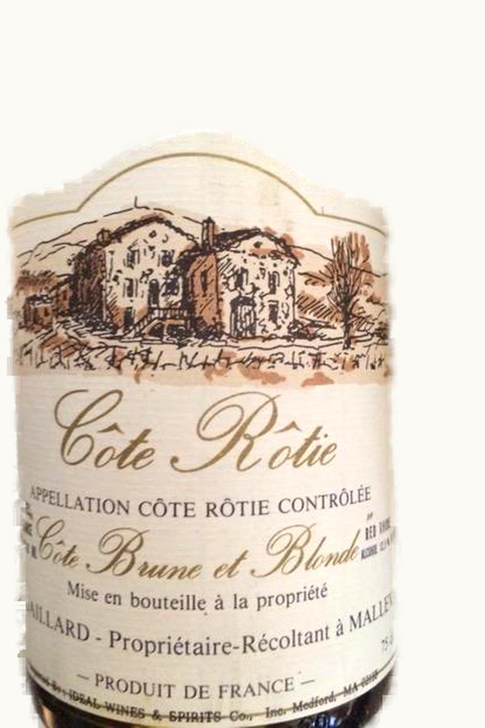 Pierre Gaillard Pierre Gaillard Brune et Blonde Côte-Rôtie Rhône, 1988