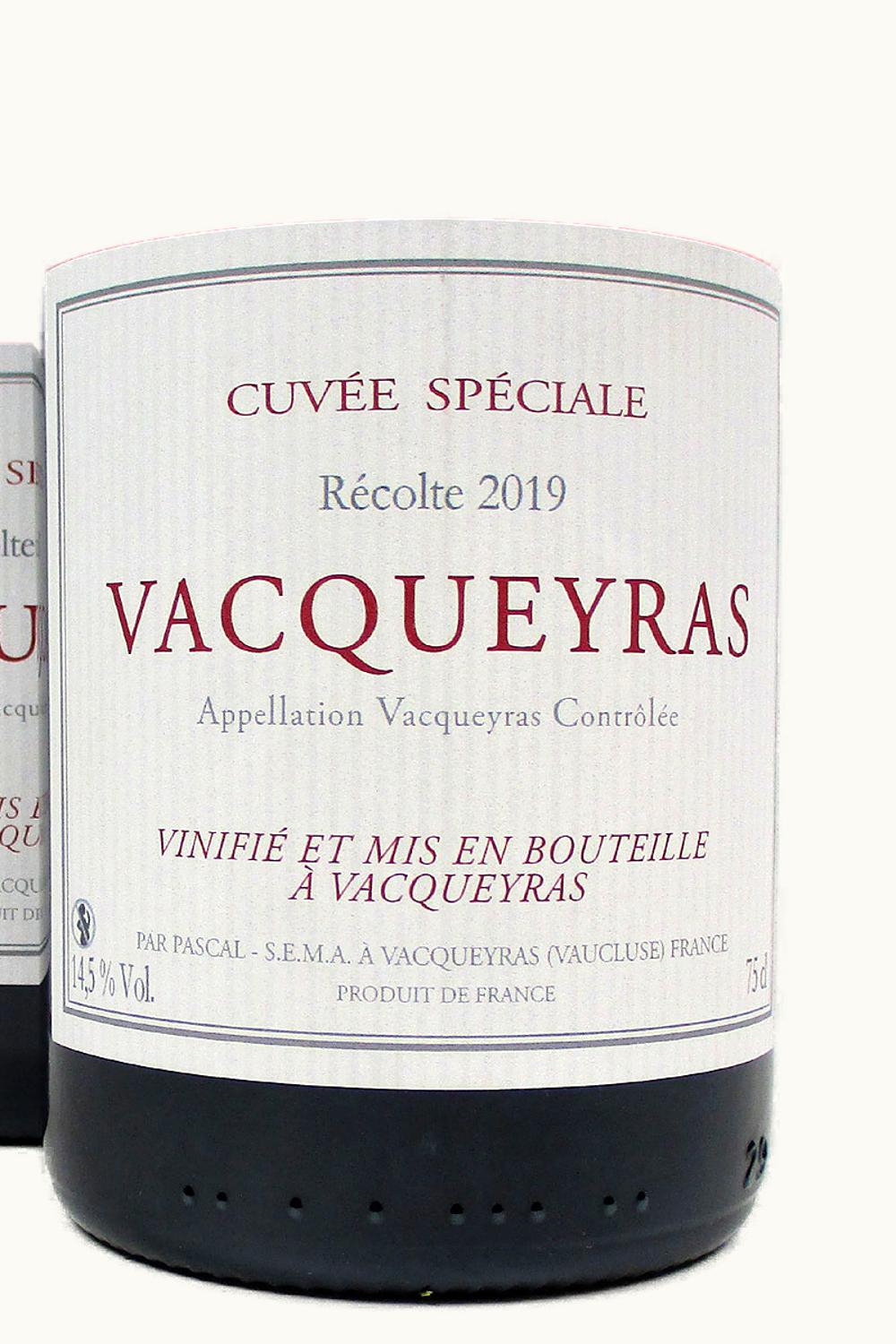 Pascal Frères Pascal Frères Cuvée Spéciale Vacqueyras Rhône, 1988