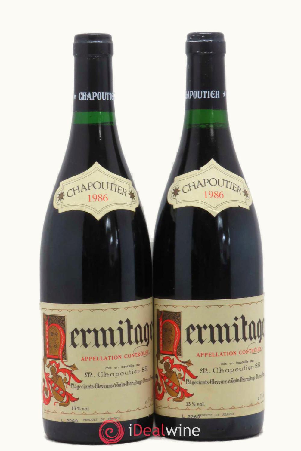 M. Chapoutier M. Chapoutier Côte-Rôtie Rhône, 1986