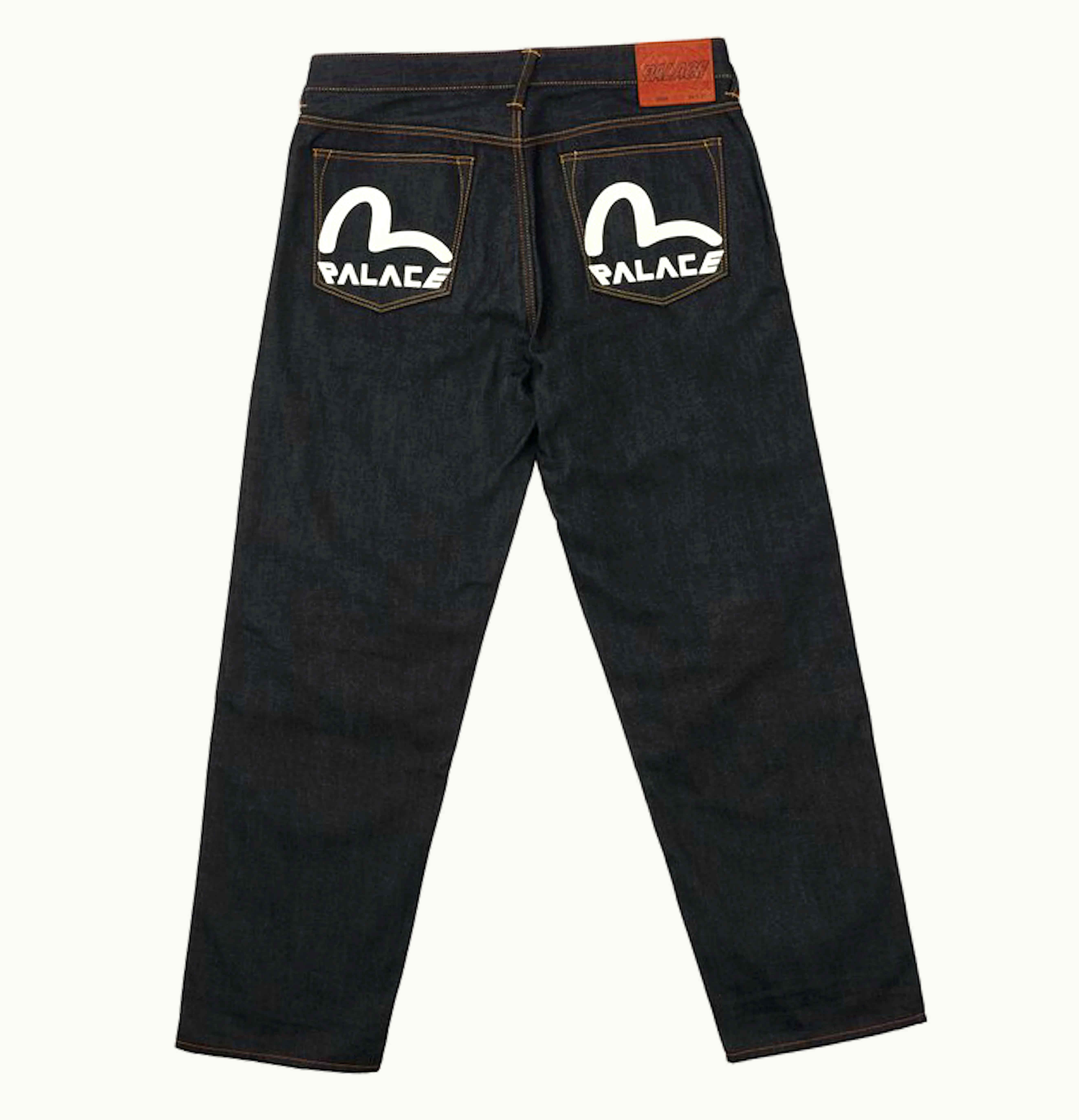 Palace Palace x Evisu 2008 Classic Seagull Denim Jeans Indigo Raw