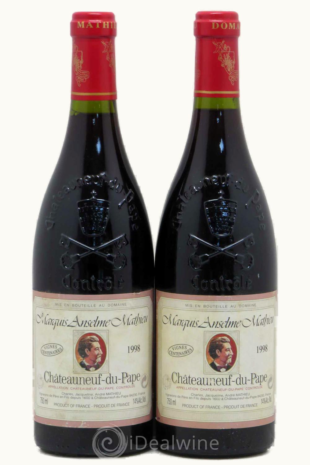 Domaine André Mathieu Domaine André Mathieu Châteauneuf-du-Pape Rhône, 1986