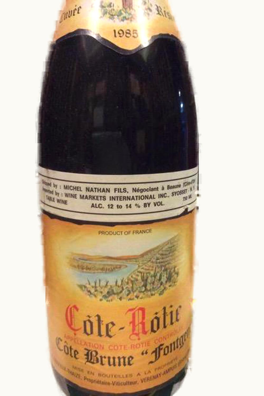 Dervieux-Thaize Dervieux-Thaize Fontgent Brune Côte-Rôtie Rhône, 1986