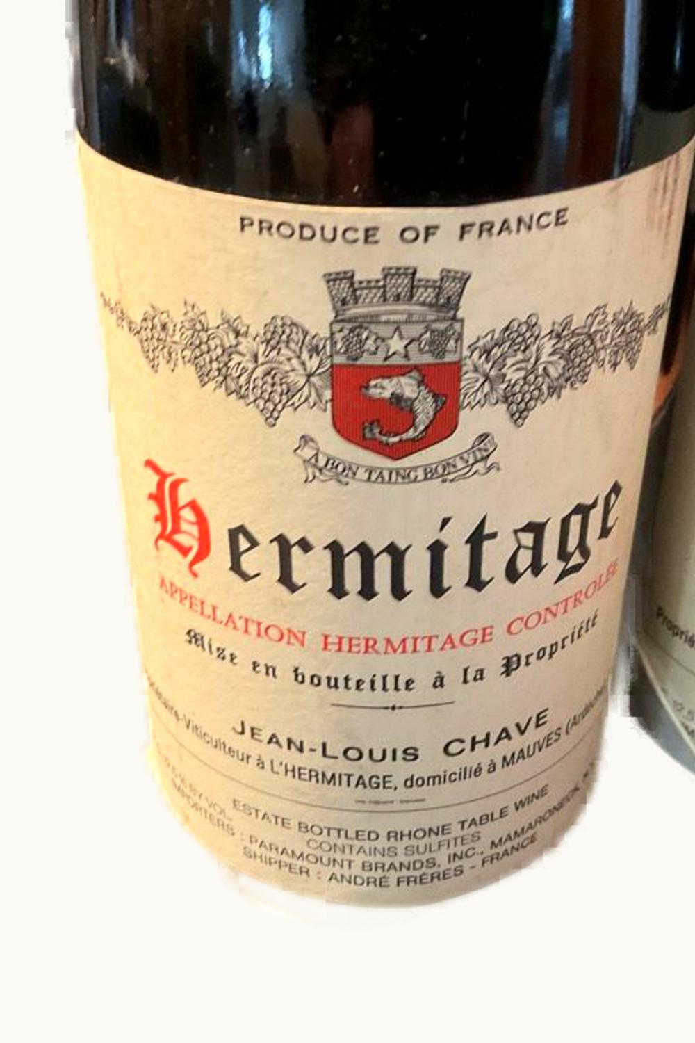 Domaine Jean-Louis Chave Domaine Jean-Louis Chave Hermitage Rhône, 1985