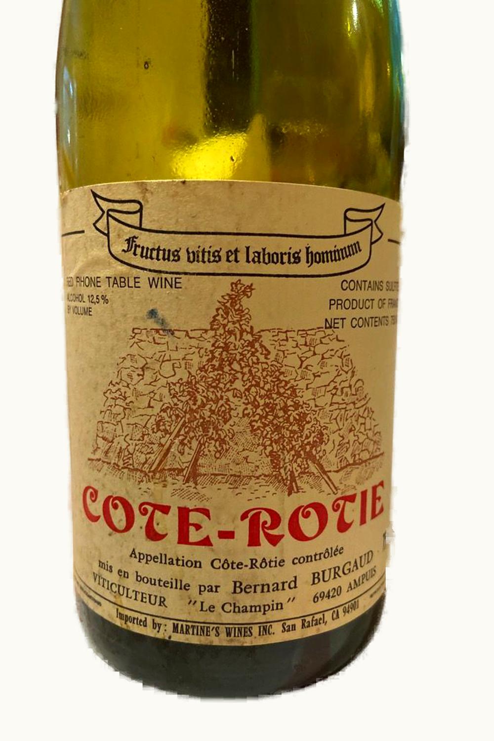 Bernard Burgaud Bernard Burgaud Côte-Rôtie Rhône, 1985