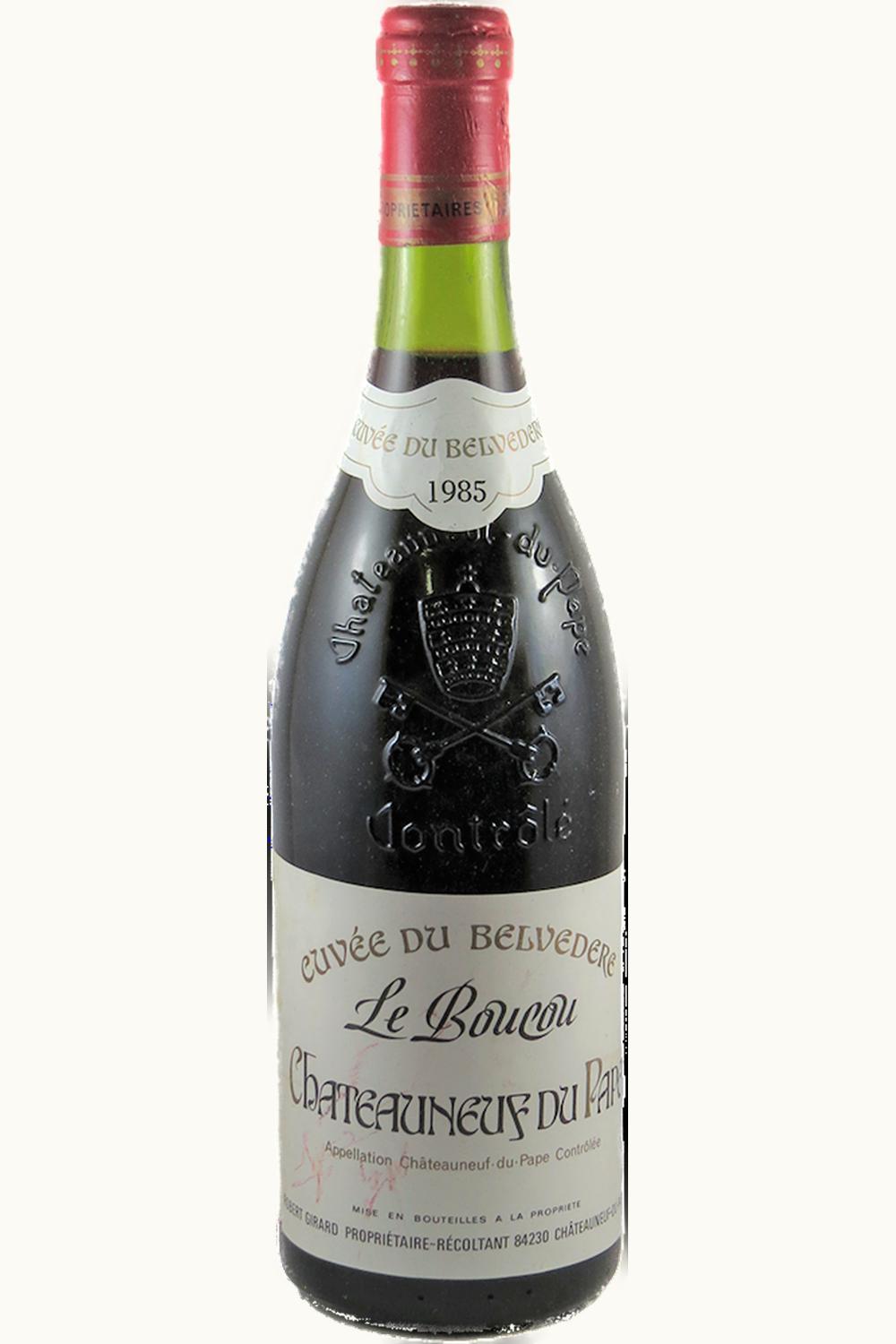Robert Girard Cuvée Belvédère Le Boucou Robert Girard Cuvée Belvédère Le Boucou Châteauneuf-du-Pape Rhône, France, 1985