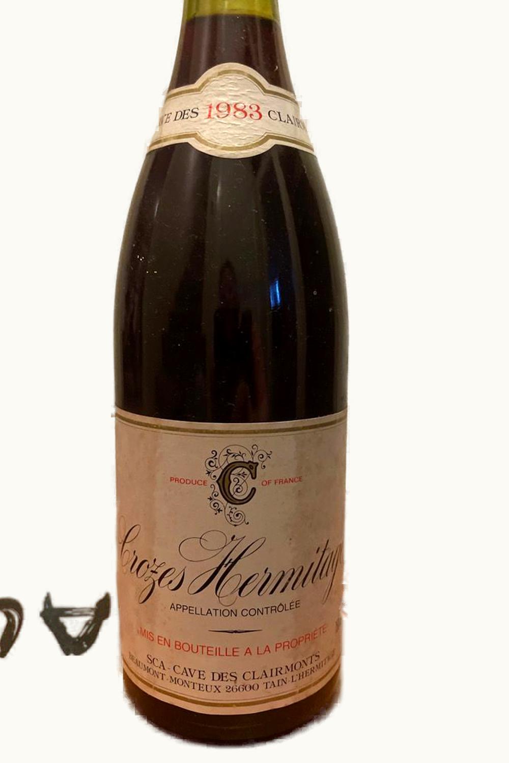 Cave de Clairmonts Cave de Clairmonts Crozes-Hermitage Rhône, France, 1983