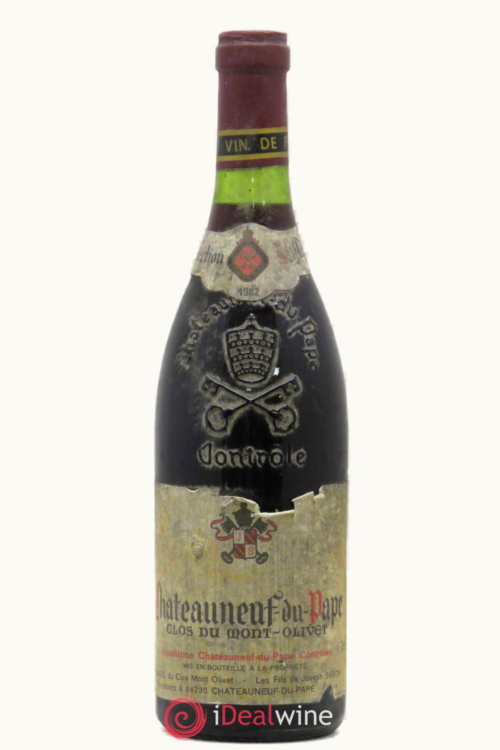 Clos du Mont Olivet Clos du Mont Olivet Châteauneuf-du-Pape Rhône, France, 1982