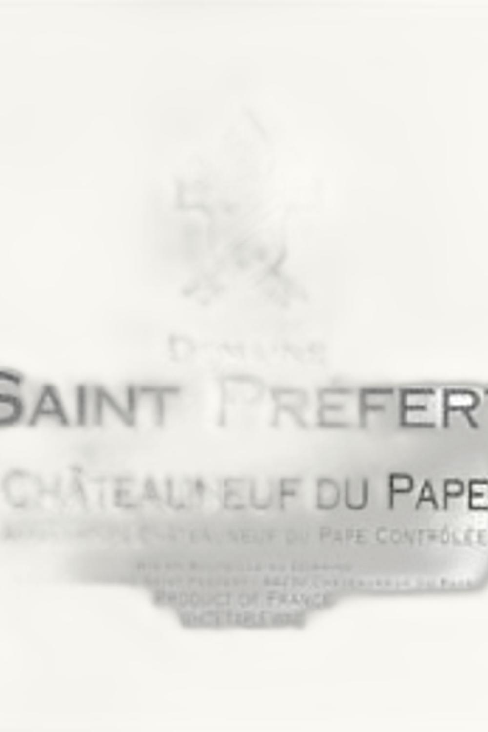 Domaine Saint Préfert Domaine Saint Préfert Châteauneuf-du-Pape Rhône, France, 1982