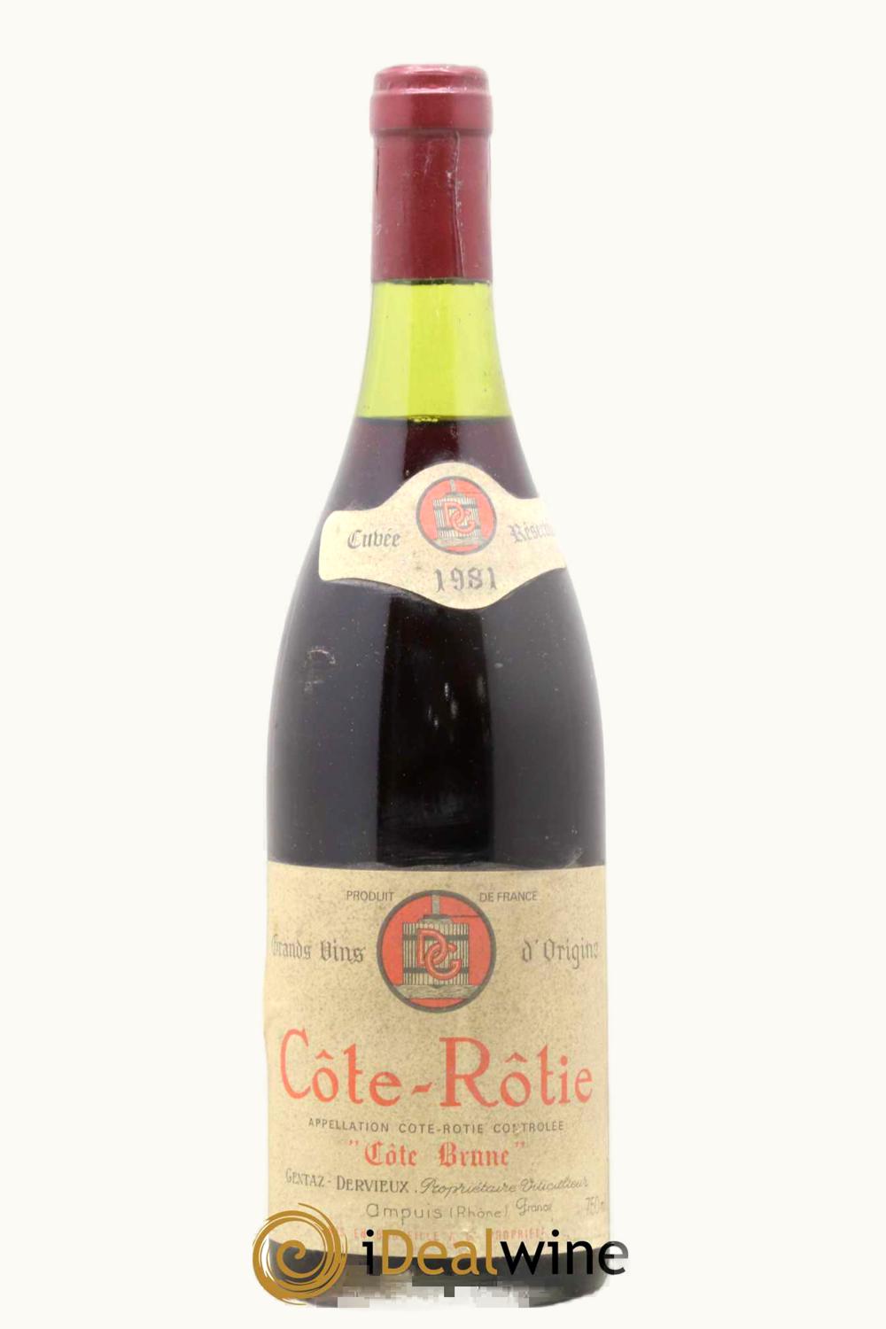 Marius Gentaz Dervieux Marius Gentaz Dervieux Brune Côte-Rôtie Rhône, France, 1981