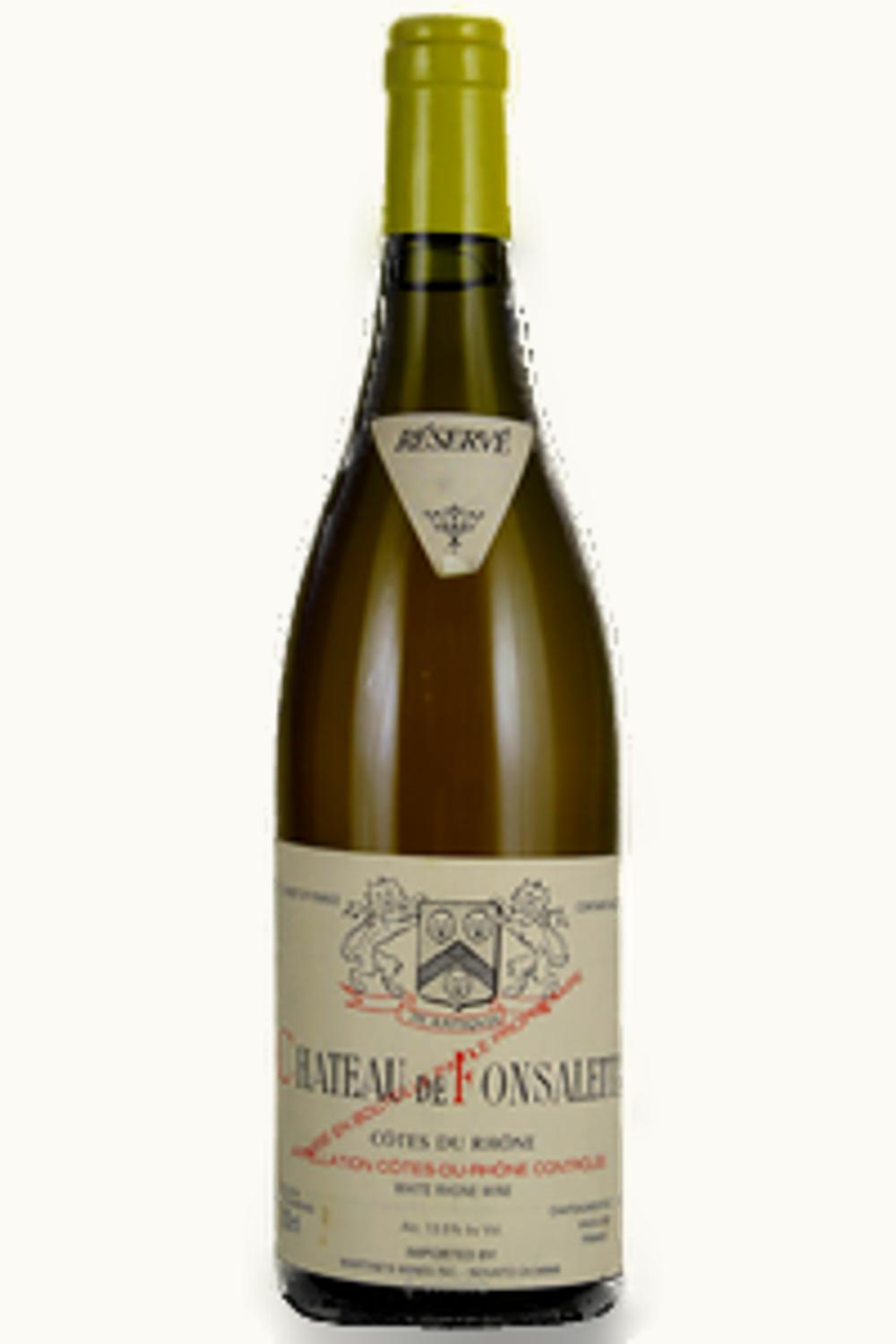 De Fonsalette De Fonsalette Blanc Réservé Côtes-du-Rhône, France, 1979