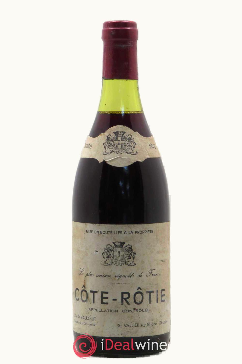 L. de Vallouit L. de Vallouit Côte-Rôtie Rhône, France, 1978
