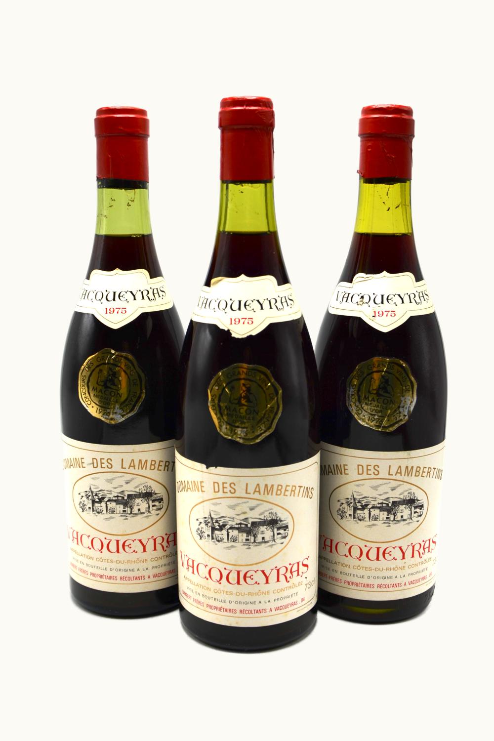 Domaine de Lambertins Domaine de Lambertins Vacqueyras Rhône, France, 1975