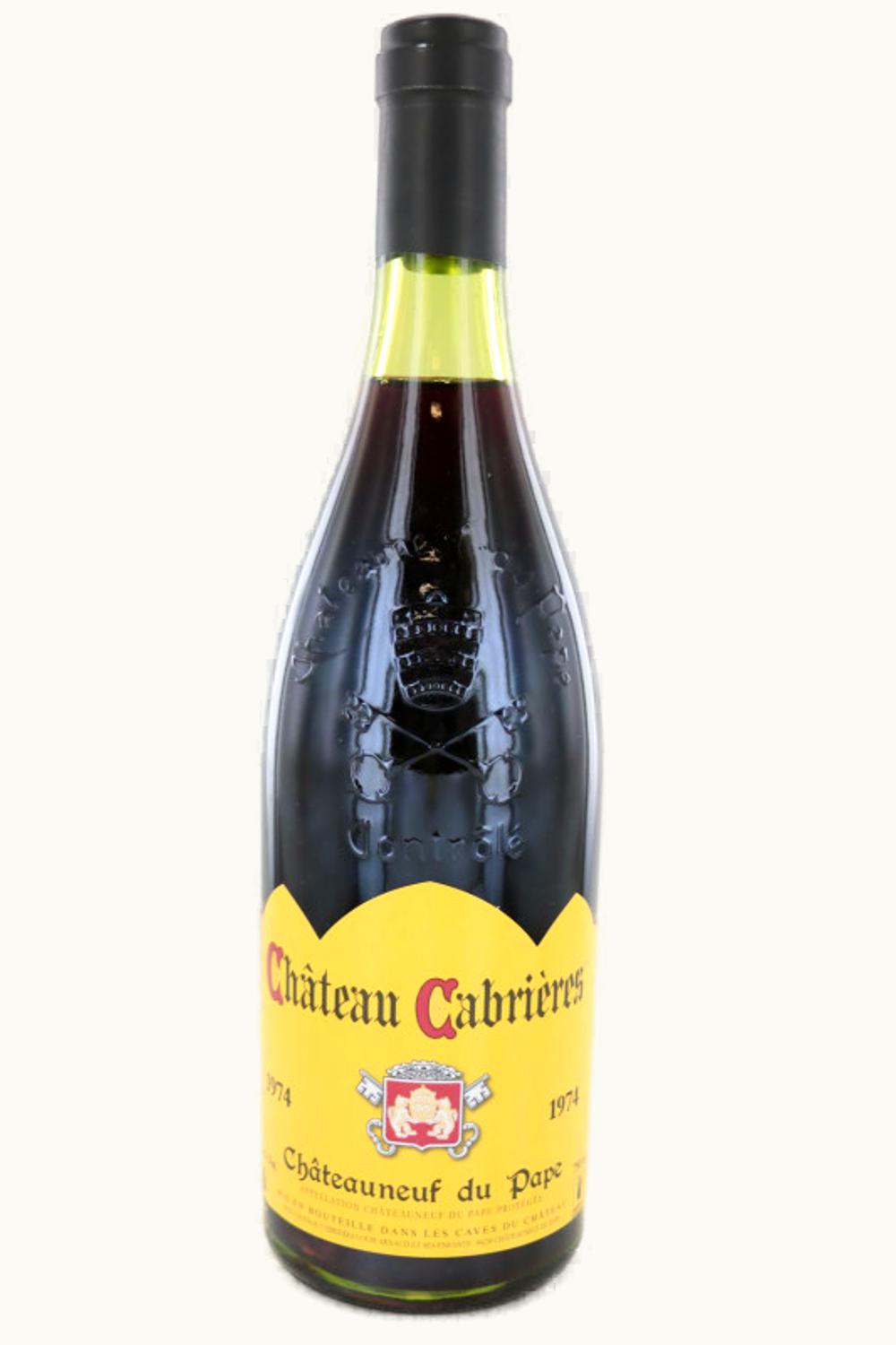 Château Cabrières Château Cabrières Châteauneuf-du-Pape Rhône, France, 1974