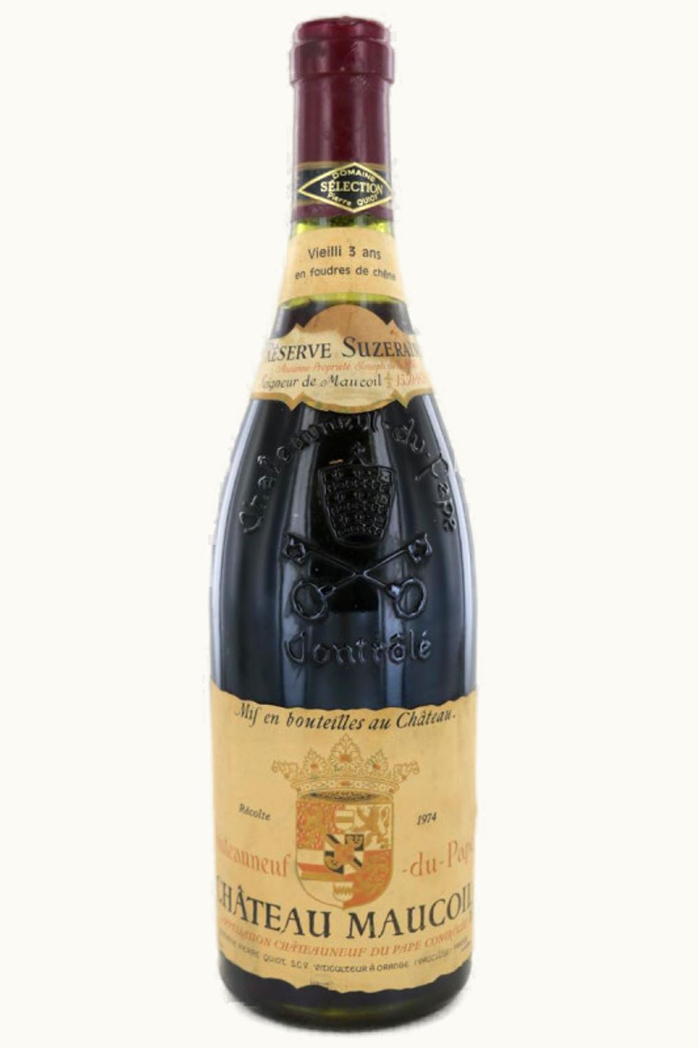 Maucoil Maucoil Réserve Suzeraine Châteauneuf-du-Pape Rhône, France, 1974