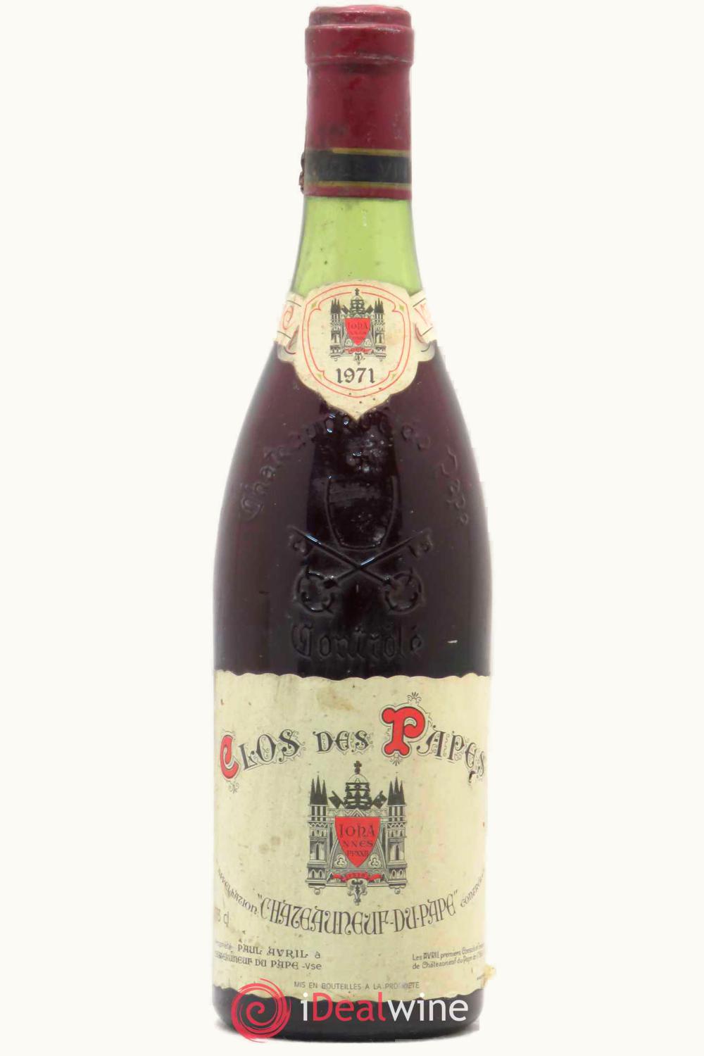 Paul Avril Paul Avril Clos de Pape Châteauneuf-du-Rhône, France, 1971