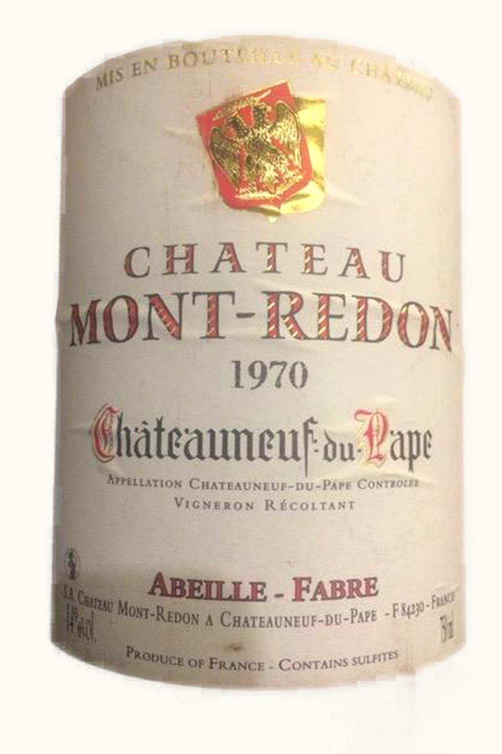 Château Mont-Redon Château Mont-Redon Châteauneuf-du-Pape Rhône, France, 1970