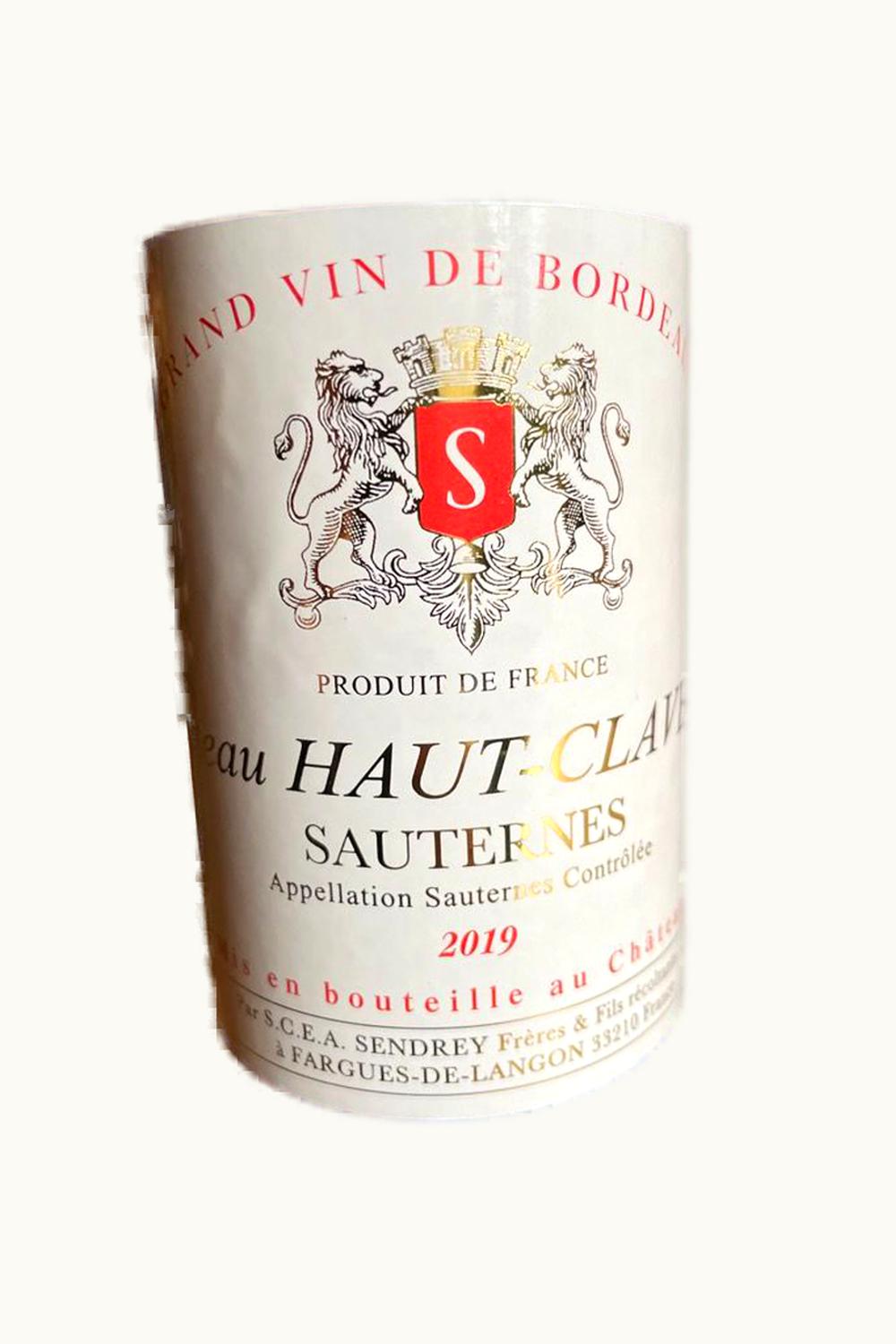 Haut Claverie Haut Claverie Sauternes Bordeaux, France, 2019