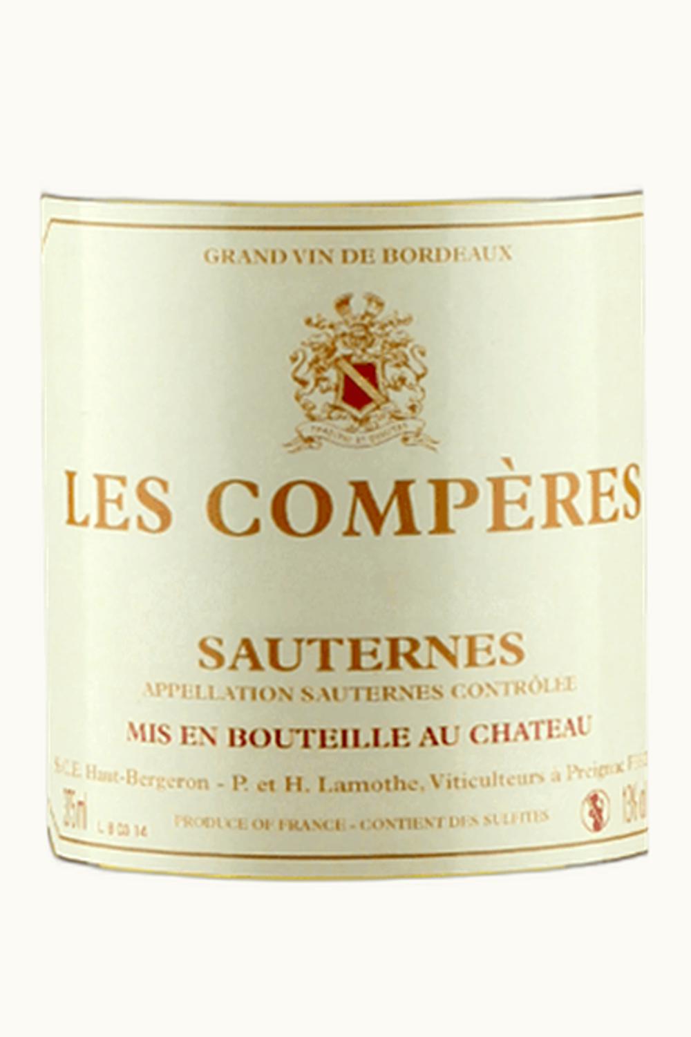 De Comperes De Comperes Sauternes Bordeaux, France, 2019