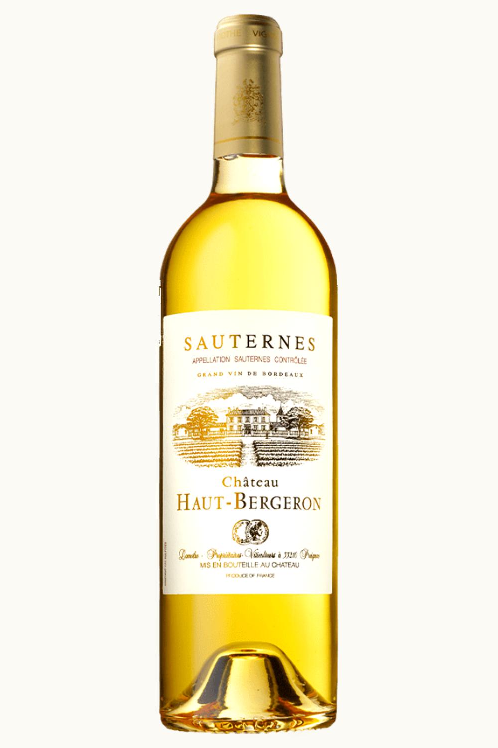 Haut Bergeron Haut Bergeron Sauternes Bordeaux, France, 2018