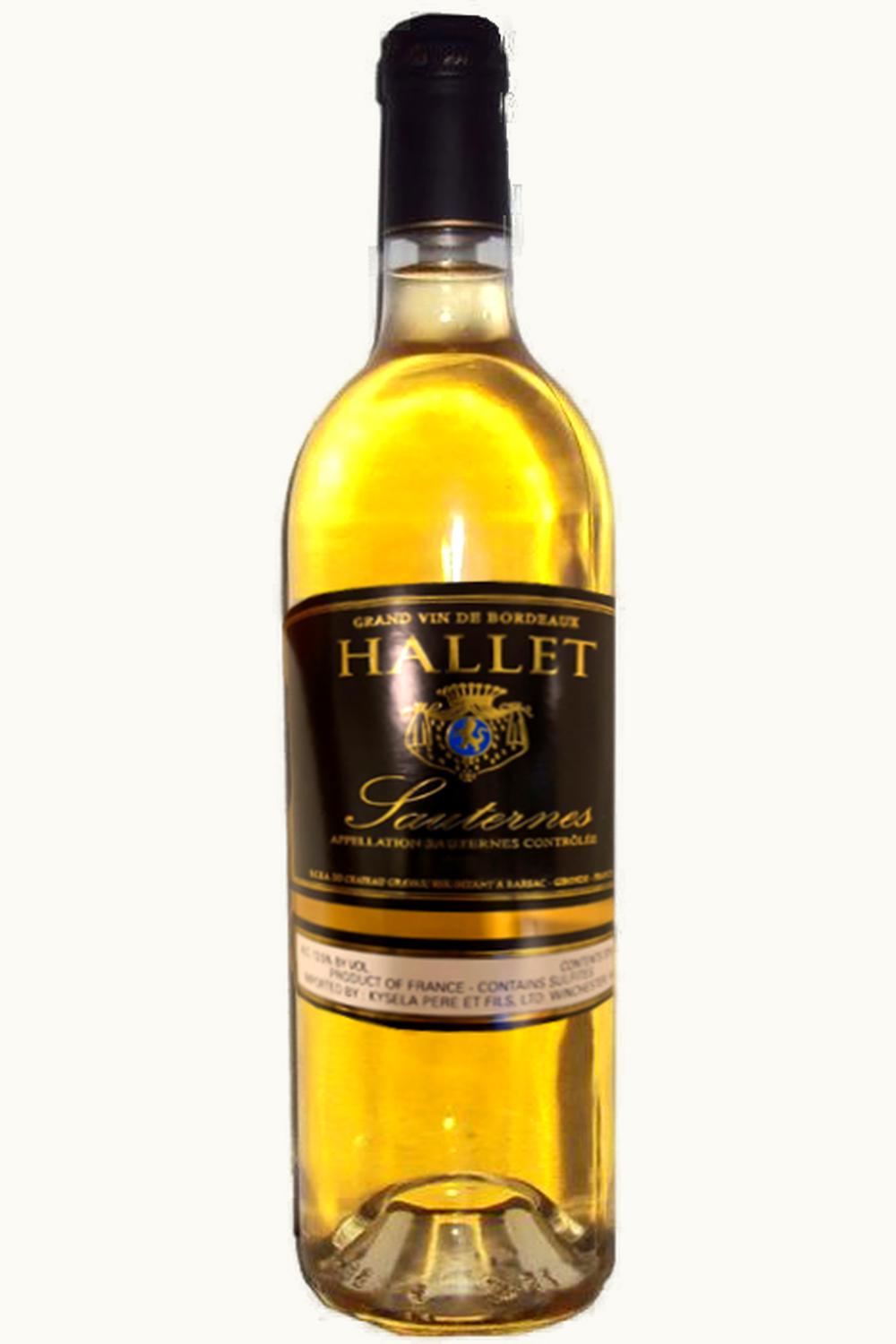 Hallett Hallett Sauternes Bordeaux, France, 2018