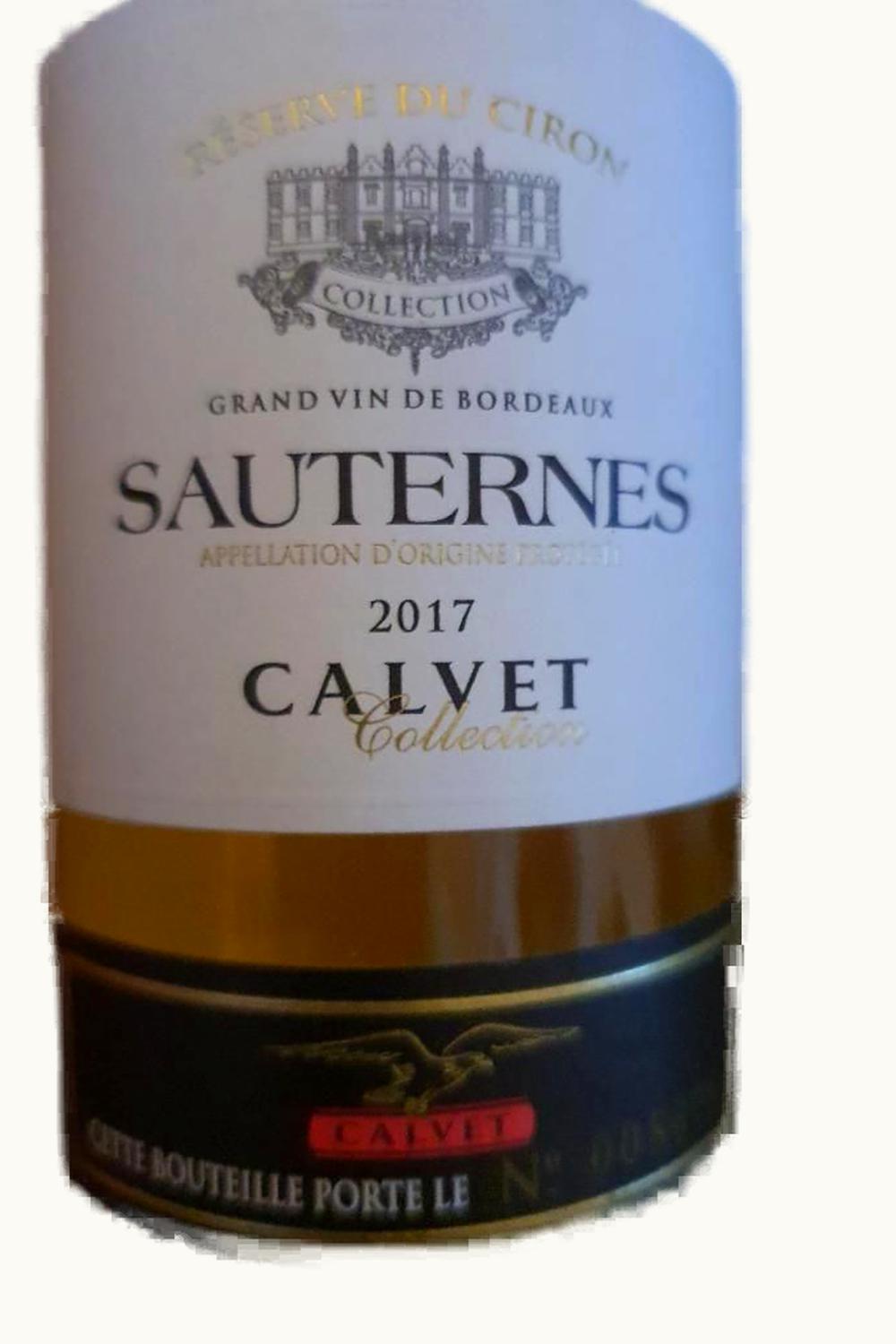 Calvet Rsrv du Citron Calvet Rsrv du Citron Sauternes Bordeaux, France, 2017
