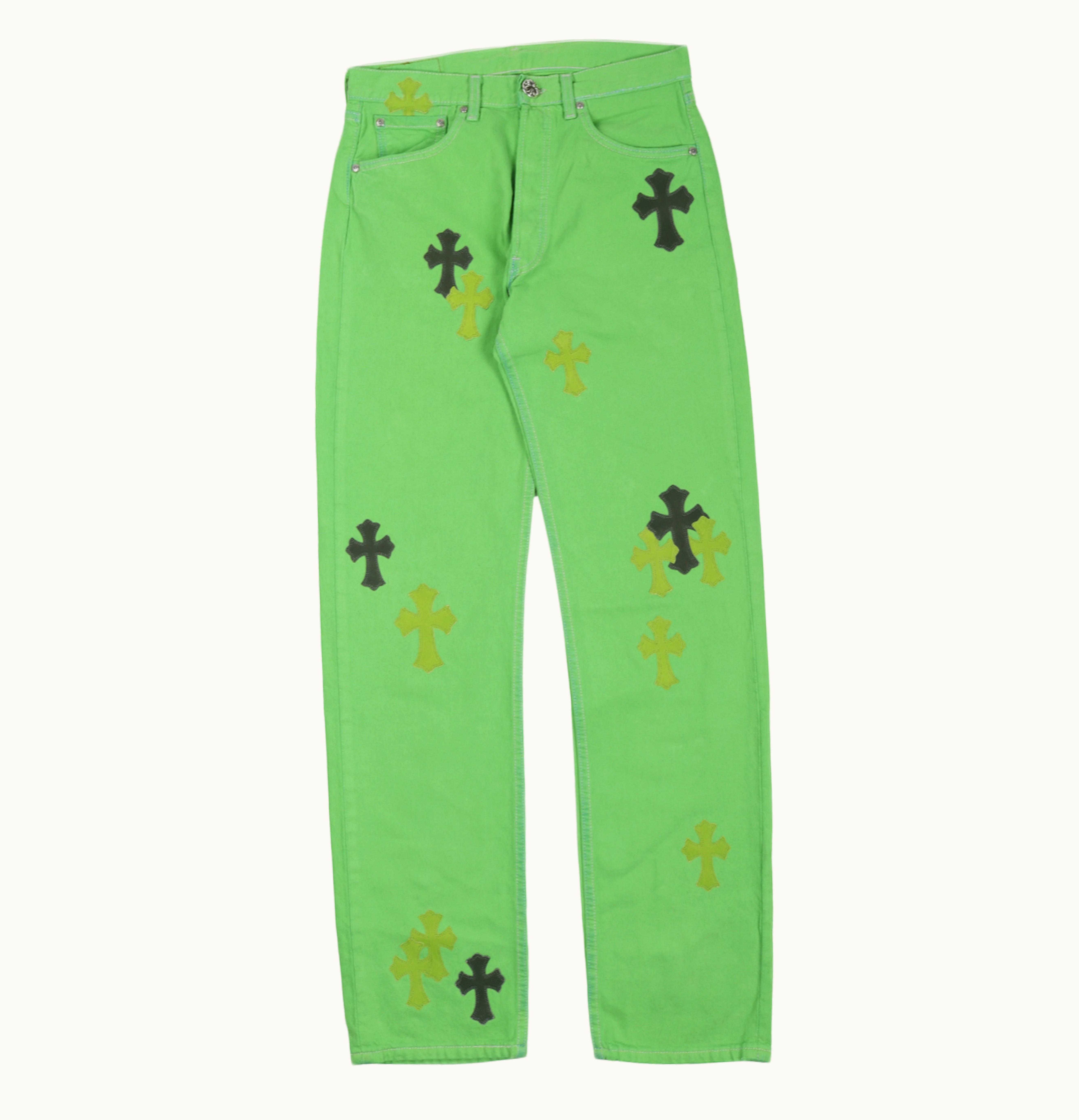 Chrome Hearts Chrome Hearts Matty Boy Sex Records Vintage Levis Jeans Slime Green