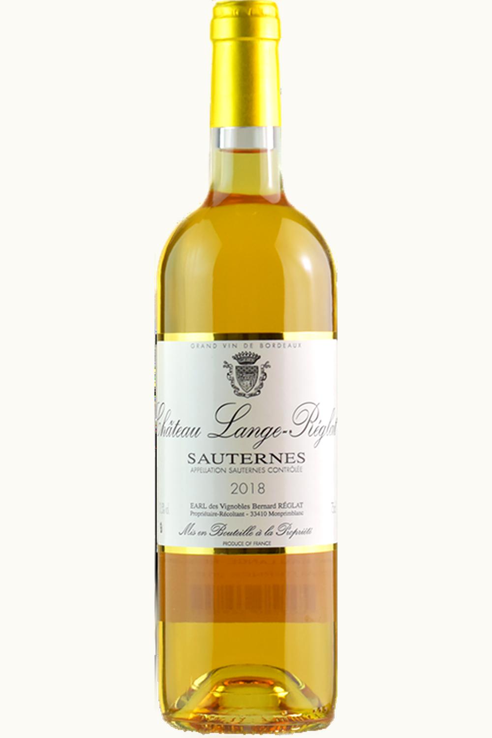 Bernard Reglat Lange Bernard Reglat Lange Sauternes Bordeaux, France, 2017
