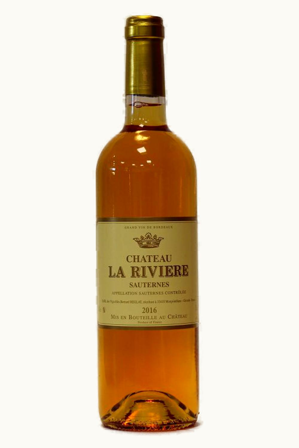 La Riviere La Riviere Sauternes Bordeaux, France, 2016