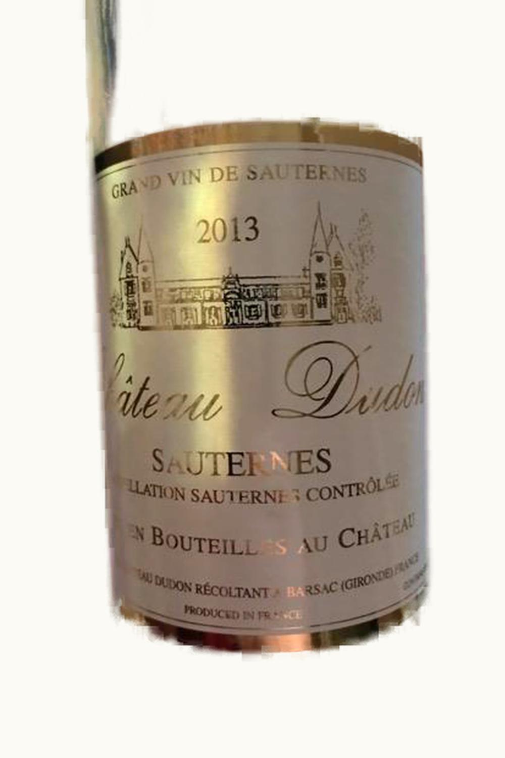 Château Dudon Dudon Sauternes Bordeaux, France, 2015