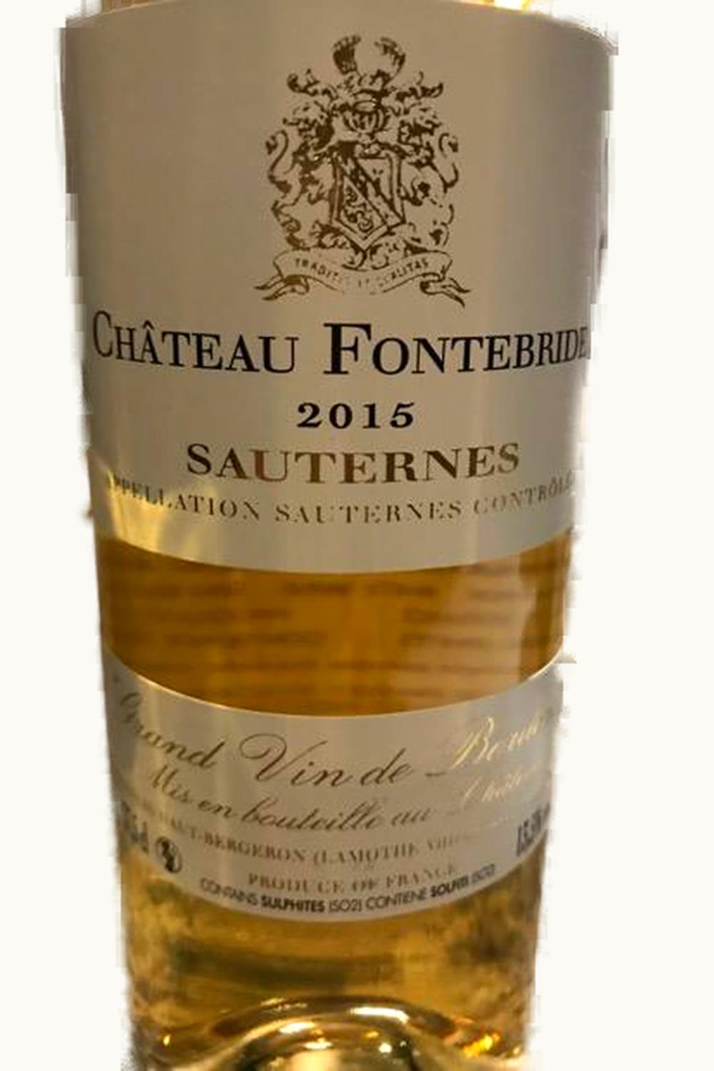 Fontebride Fontebride Sauternes Bordeaux, France, 2015