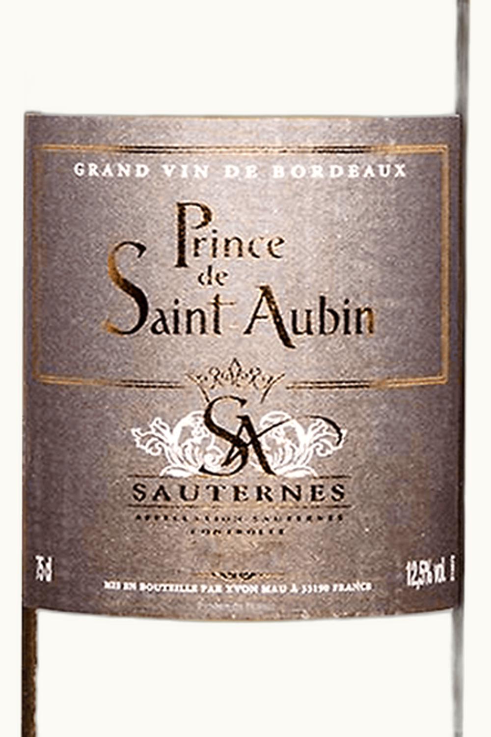 Prince de St Aubin Prince de St Aubin Sauternes Bordeaux, France, 2015