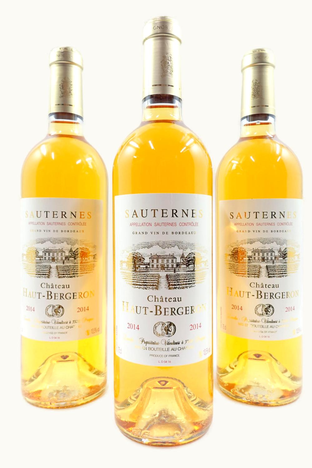 Haut Bergeron Haut Bergeron Sauternes Bordeaux, France, 2014