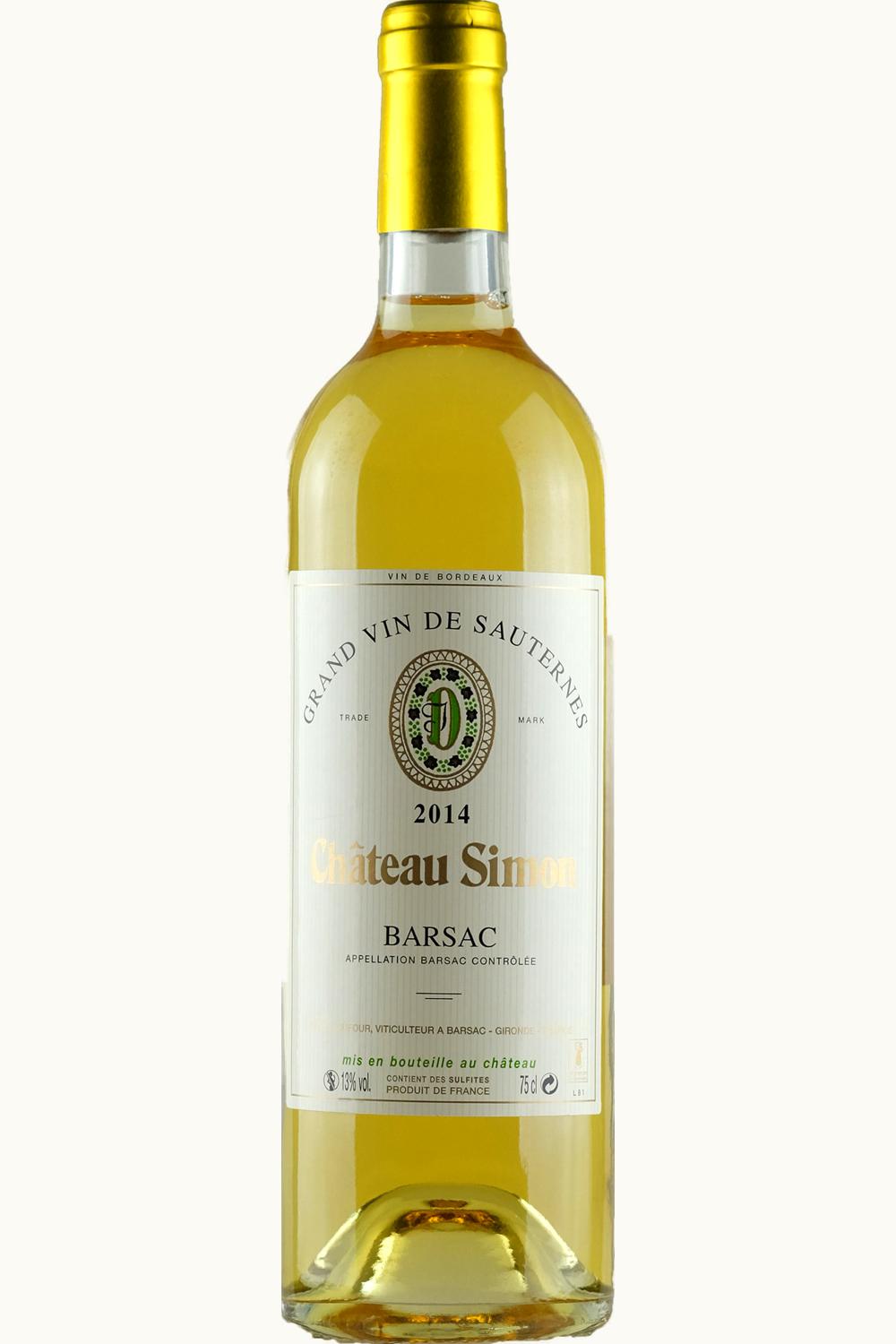 Simon Barsac Simon Barsac Sauternes Bordeaux, France, 2014