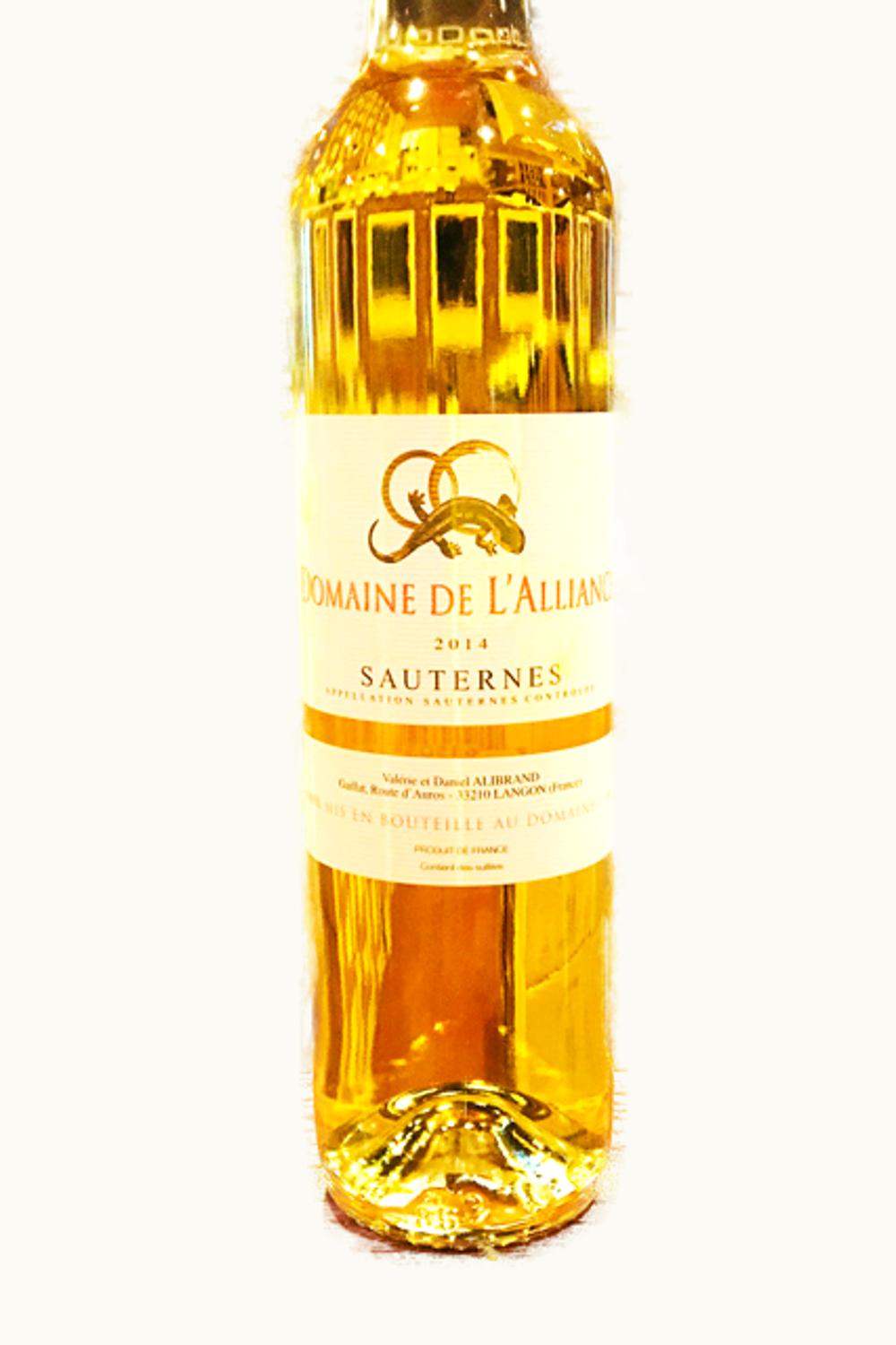 Domaine de l'Alliance Domaine de l'Alliance Sauternes Bordeaux, France, 2014