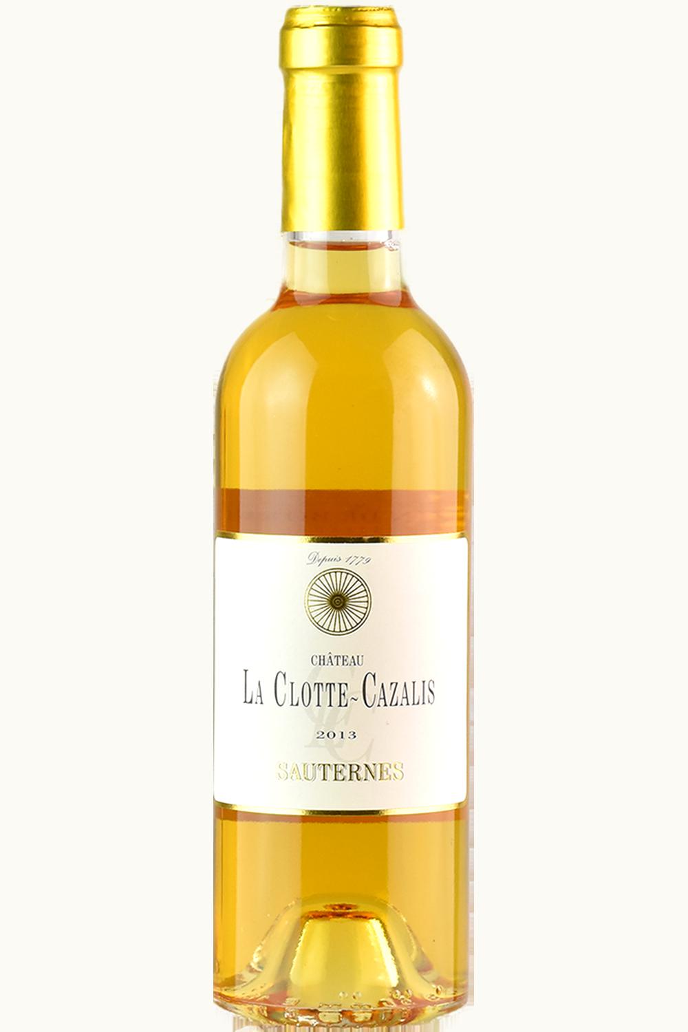 La Clotte Cazalis La Clotte Cazalis Sauternes Bordeaux, France, 2013