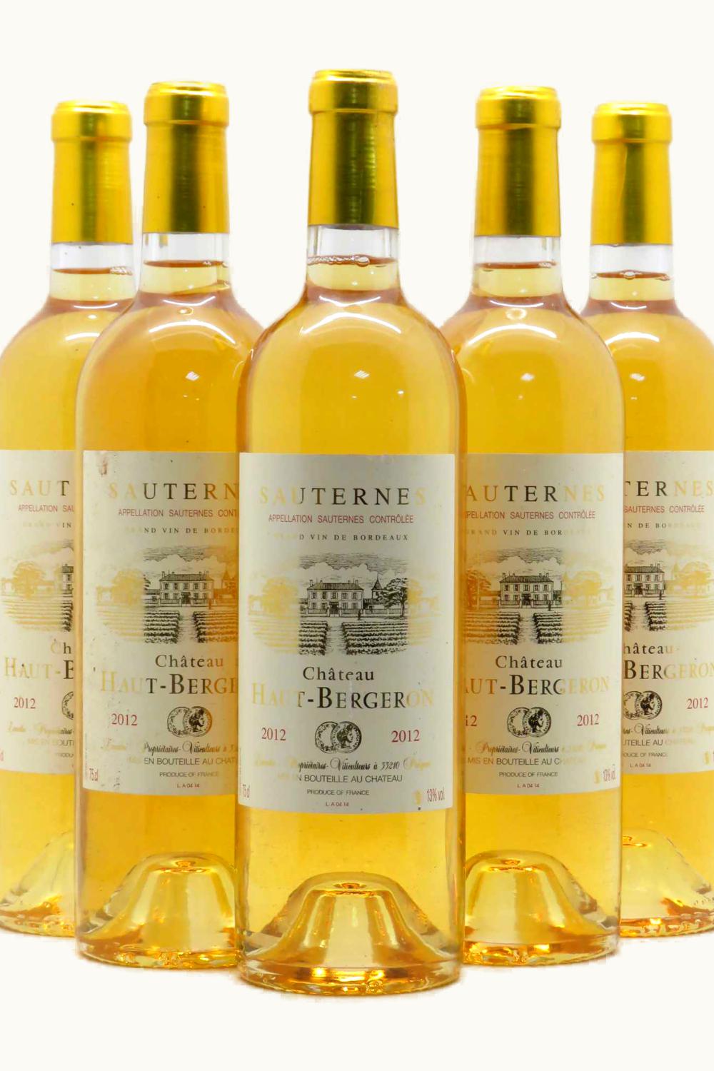 Haut Bergeron Haut Bergeron Sauternes Bordeaux, France, 2012