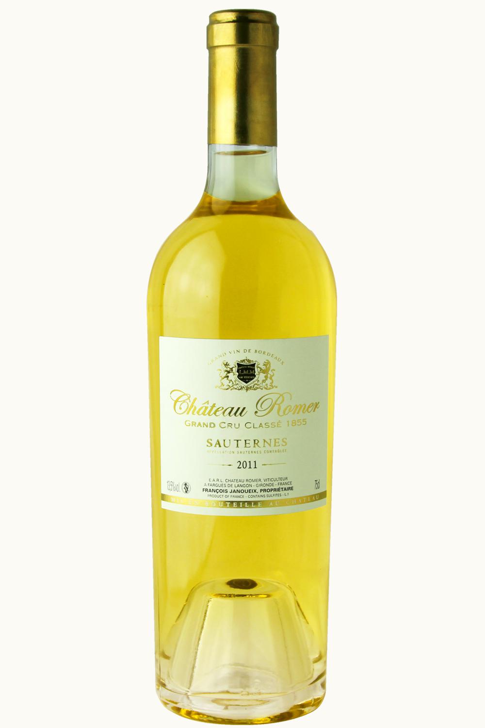 Château Romer Château Romer Sauternes Bordeaux France, 2011