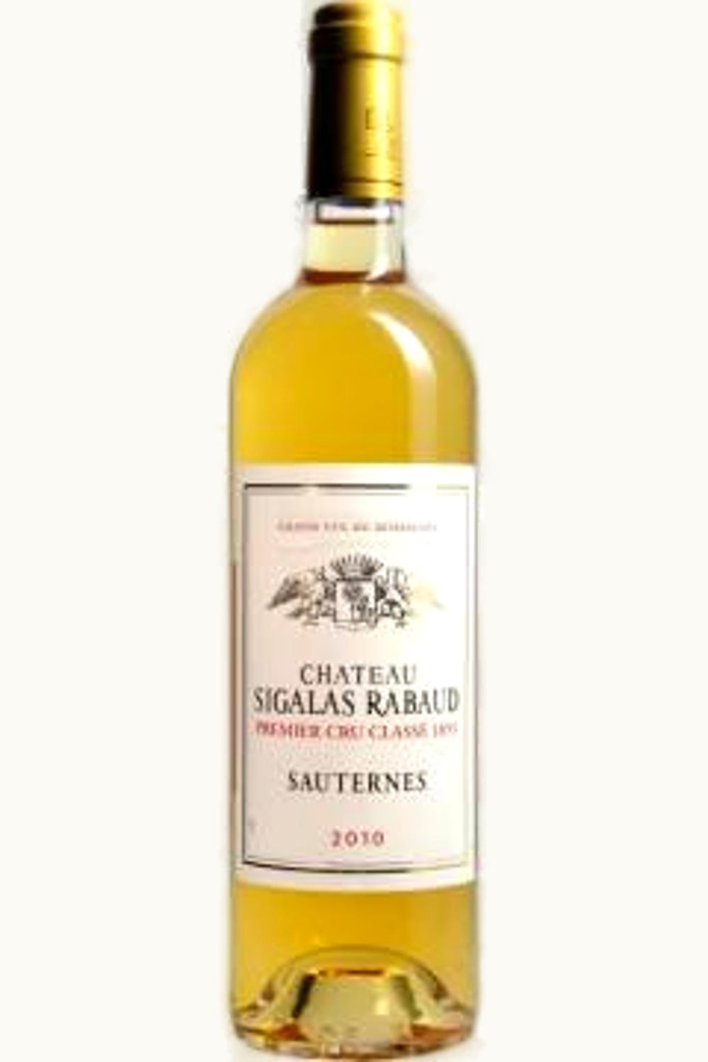 Château Sigalas-Rabaud Château Sigalas-Rabaud Sauternes Bordeaux France, 2010 UZ0696754
