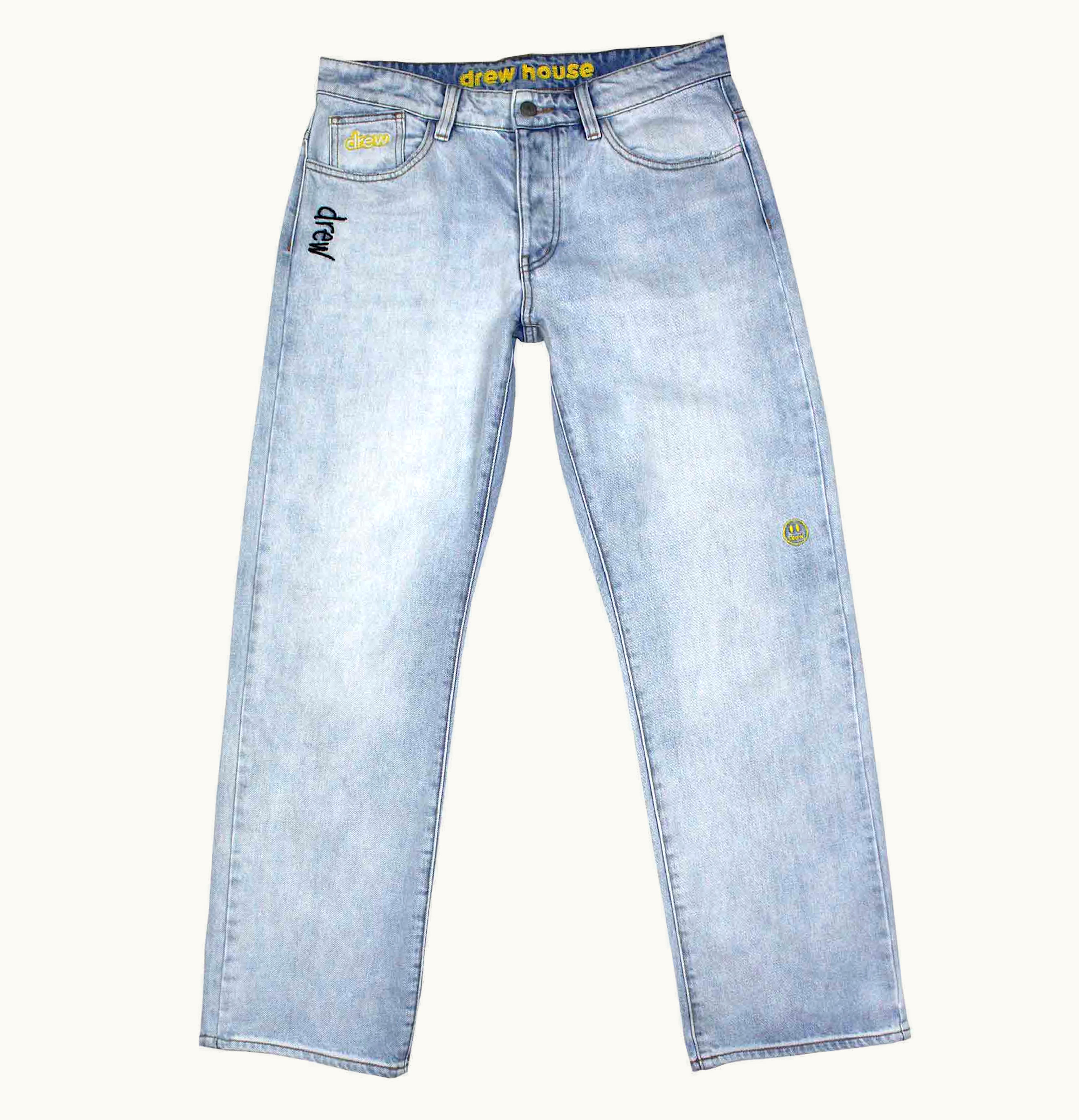 drew house drew house wide leg jean vintage indigo wash