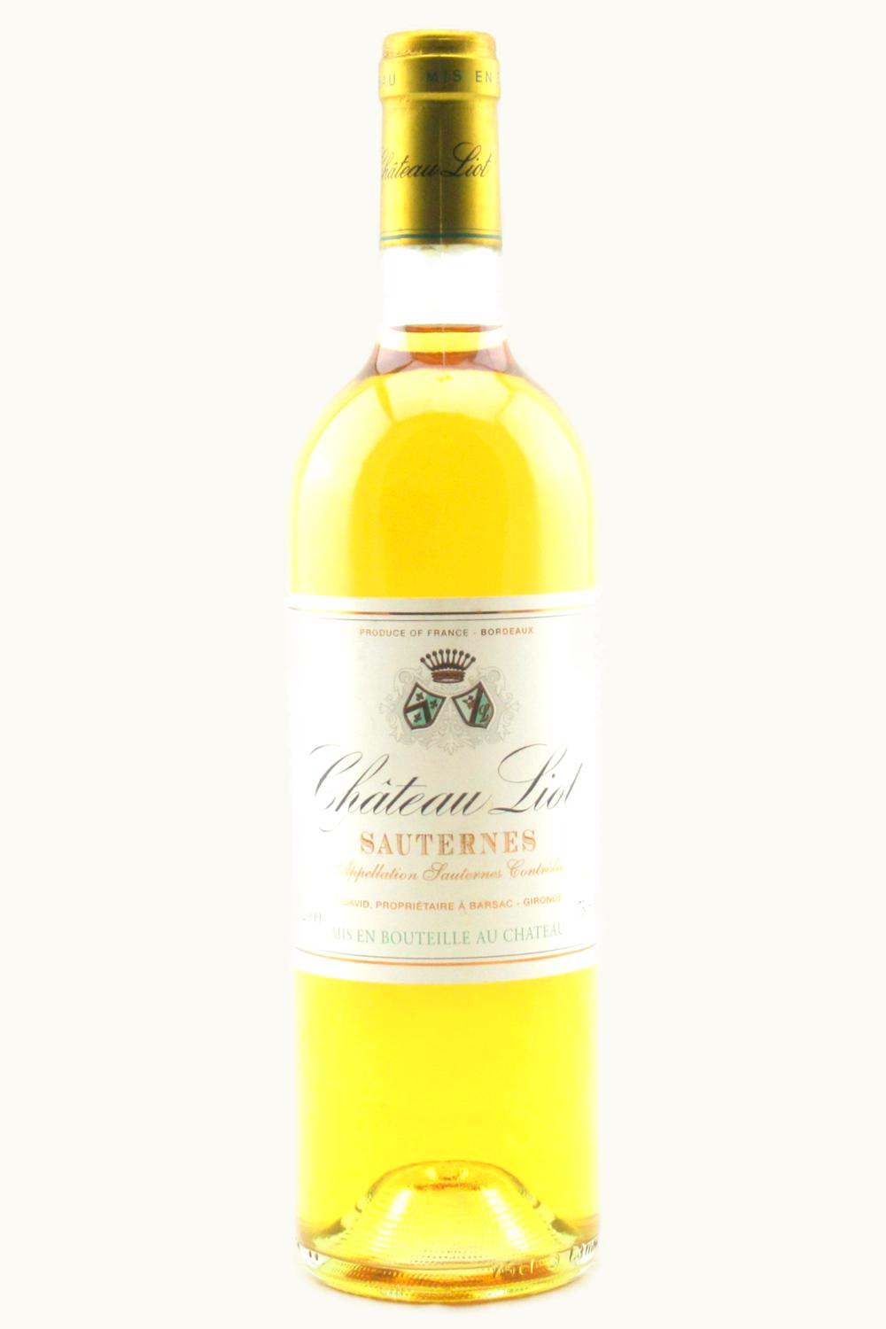 Château Liot Liot Sauternes Bordeaux France, 2009