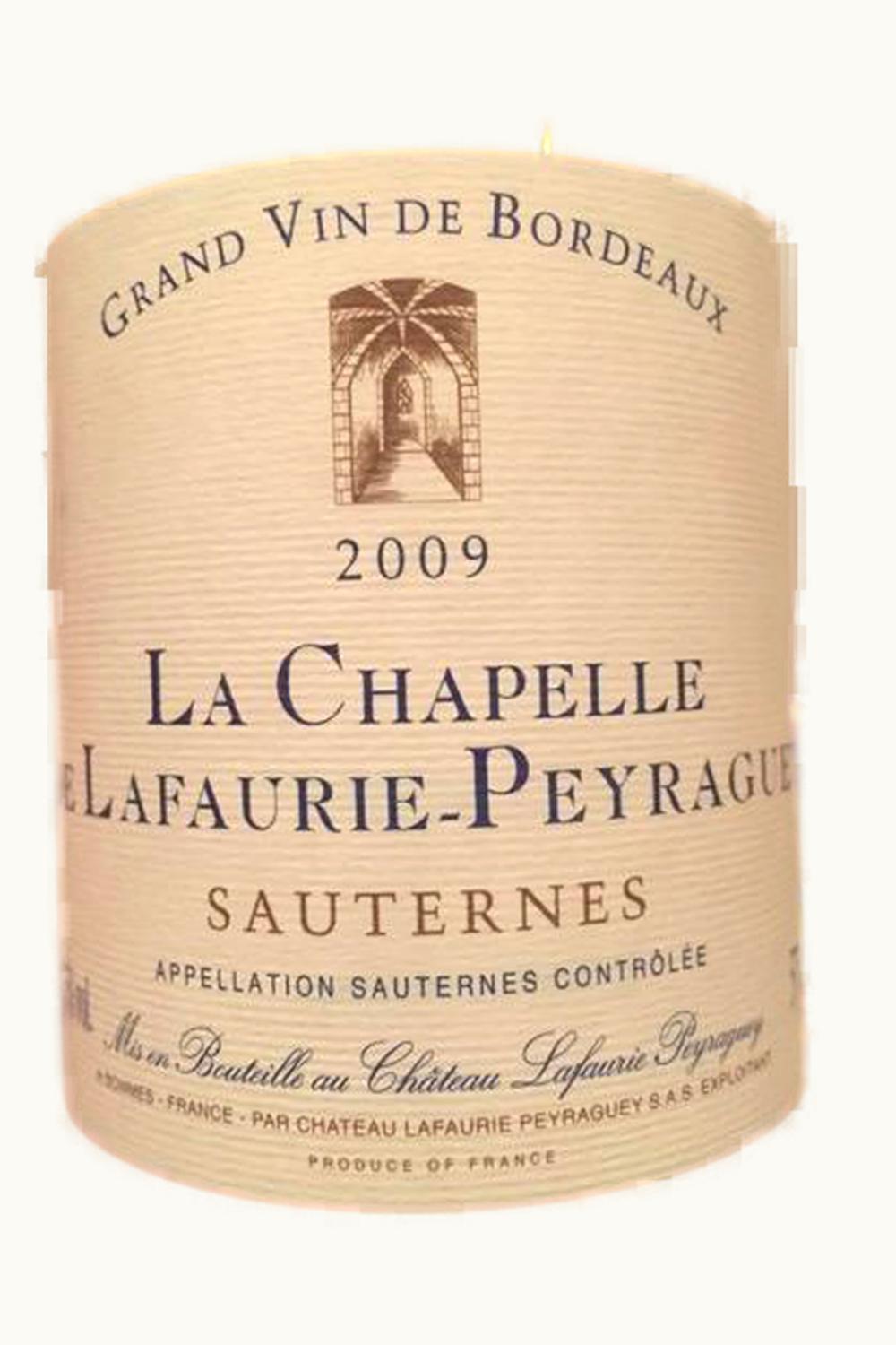 Château Lafaurie-Peyraguey Château Lafaurie-Peyraguey Sauternes Bordeaux France, 2009 UZ0696799