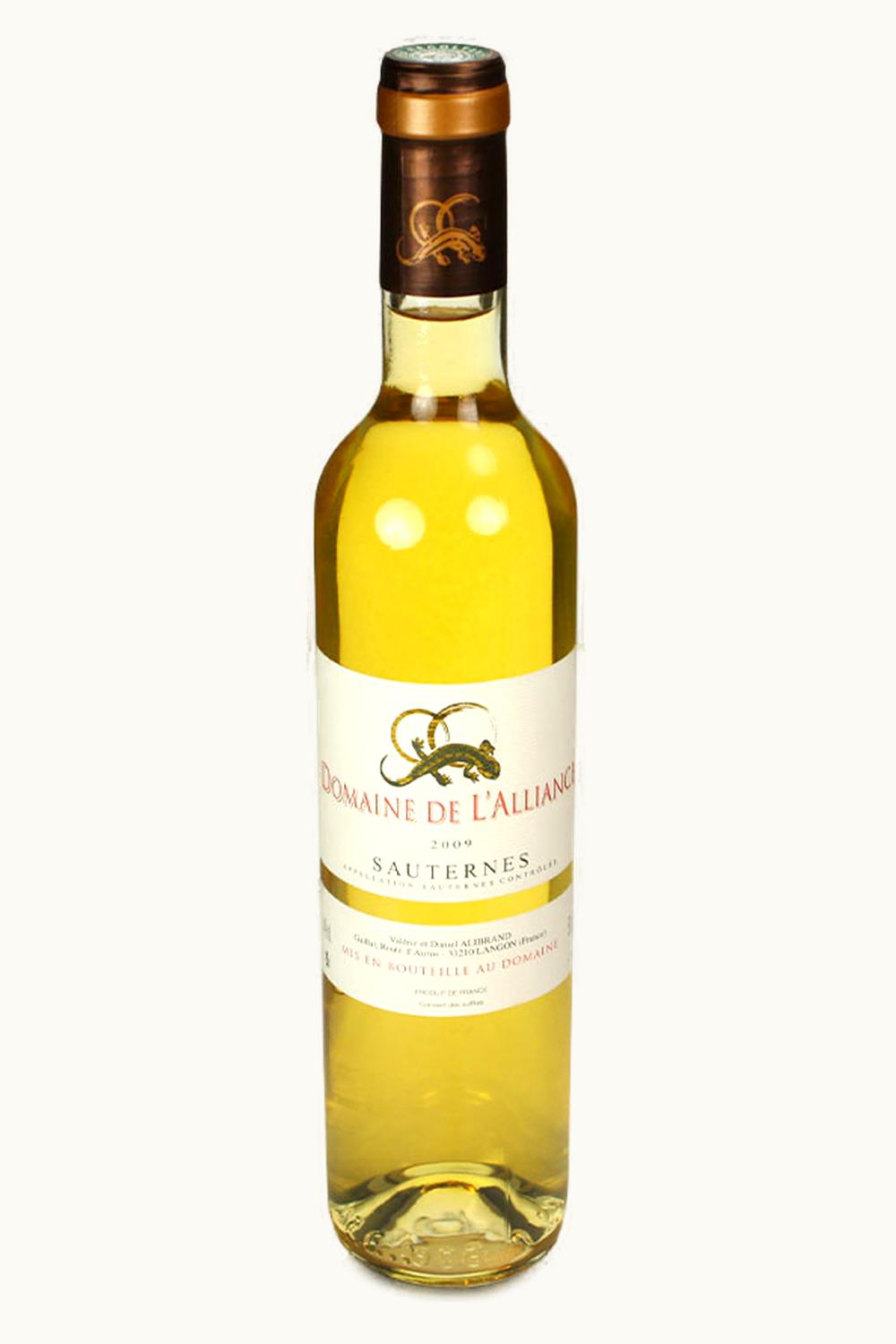 Domaine de l'Alliance Domaine de l'Alliance Sauternes Bordeaux France, 2009